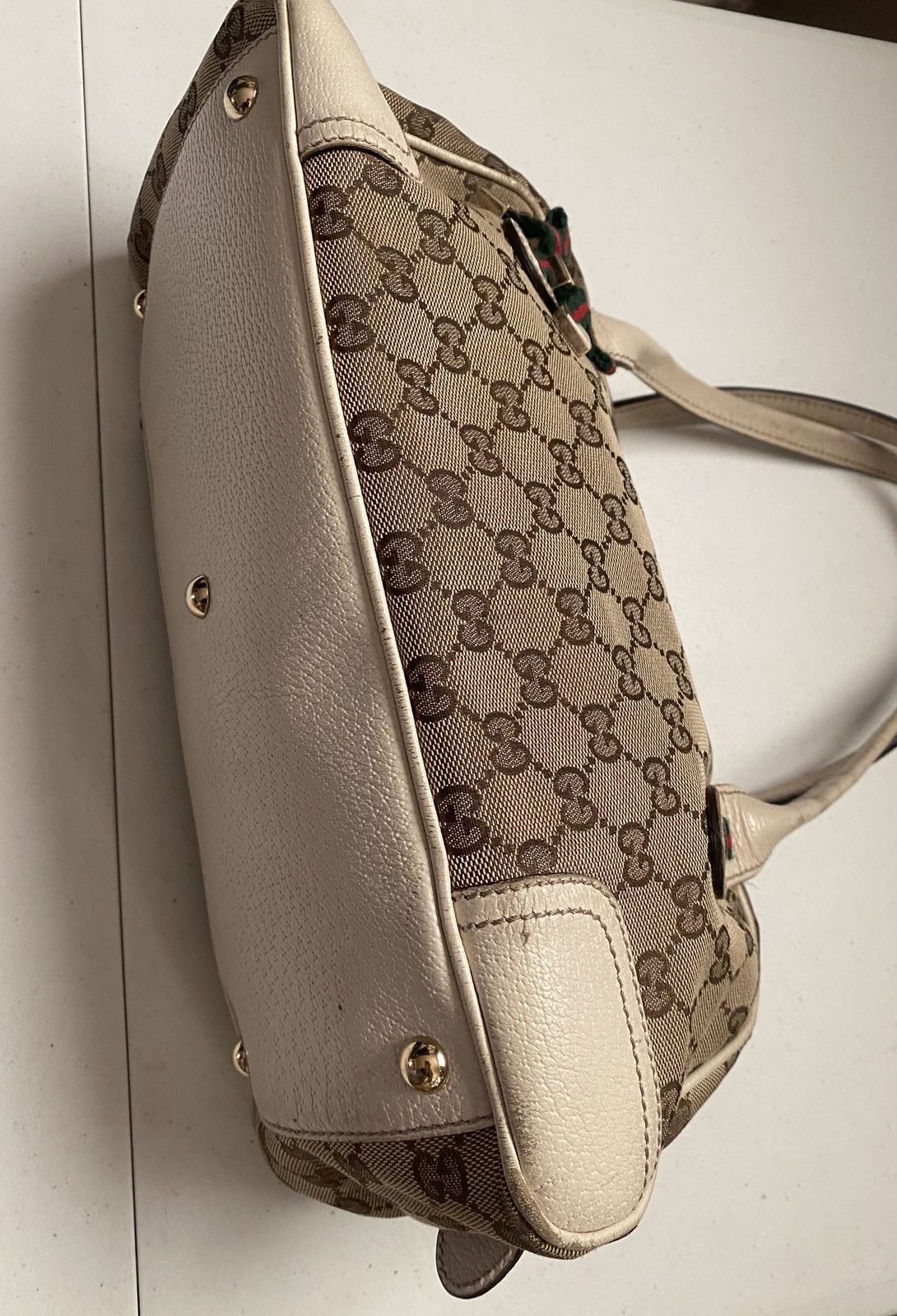 Gucci Gucci Princy Boston Bag GG canvas and leather handbag Size ONE SIZE - 5 Thumbnail