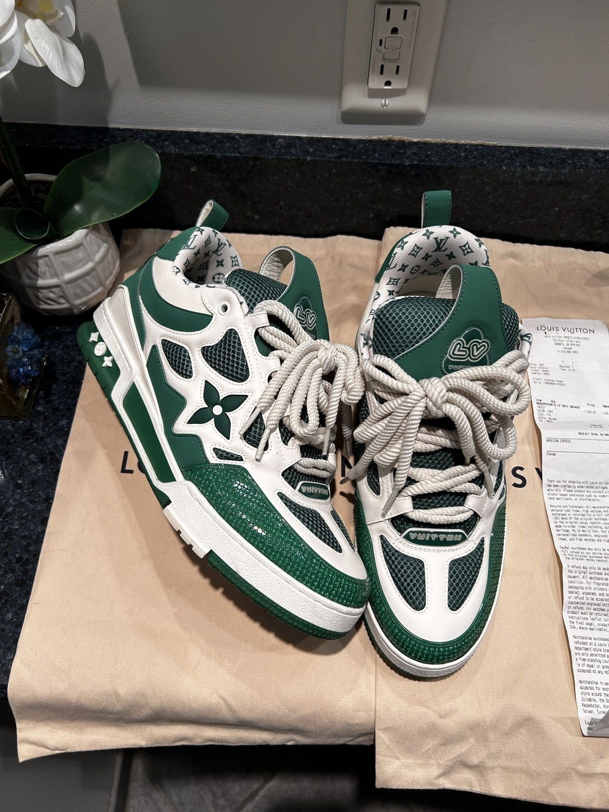 Louis Vuitton Louis Vuitton Skate Trainer ‘Green Size US 11 / EU 44 - 12 Thumbnail