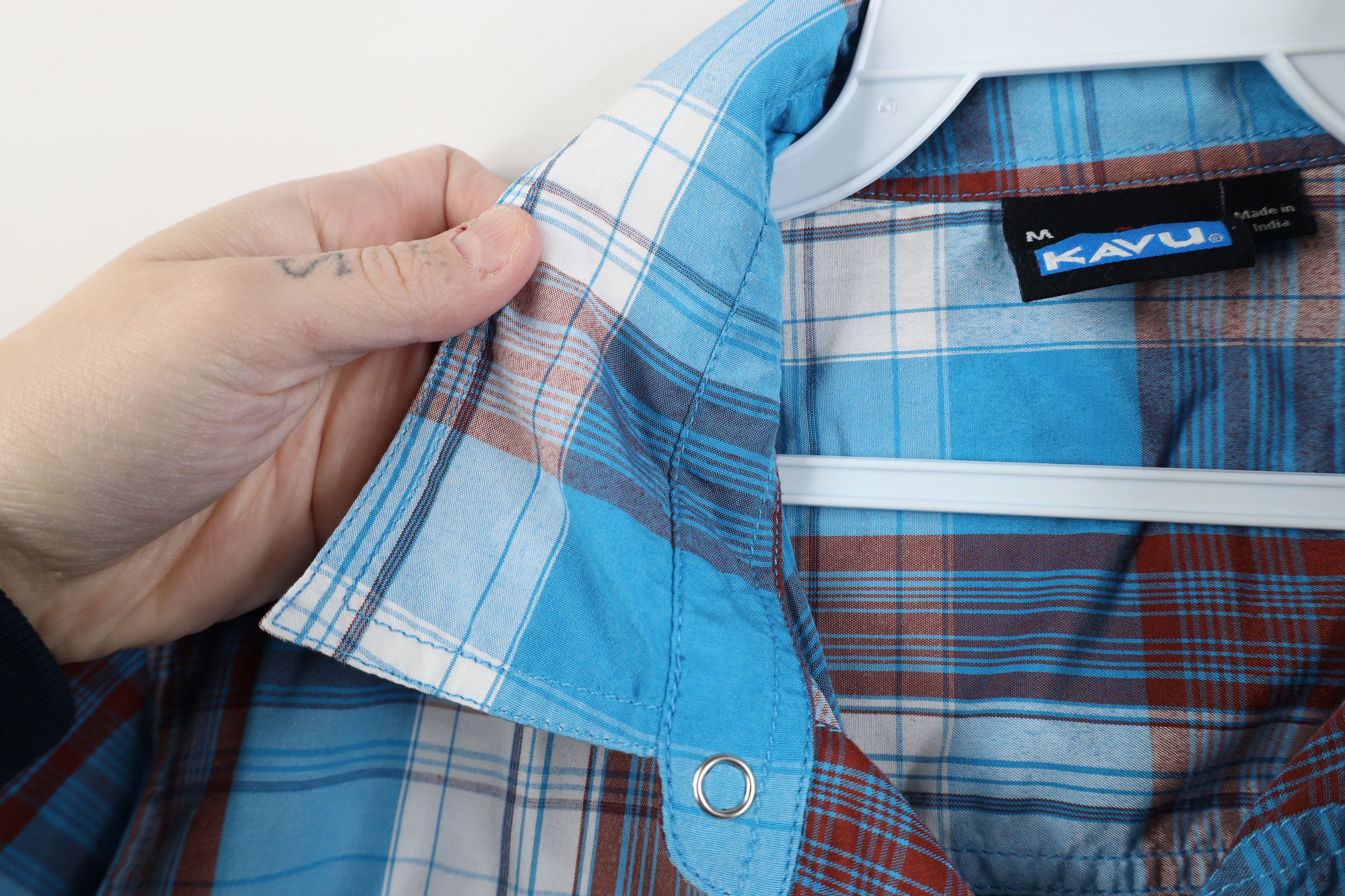 KAVU Vintage KAVU Button Trekking Hiking Collared Shirt Plaid Size US M / EU 48-50 / 2 - 6 Thumbnail