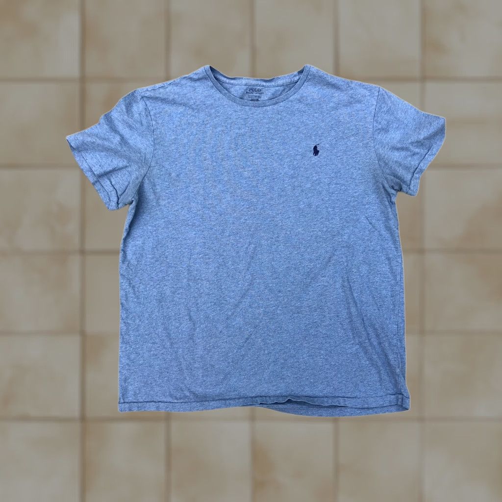 Polo Ralph Lauren Polo Ralph Lauren Crew T Shirt Men's LG Blue Short Sleeve Plain Size US L / EU 52-54 / 3 - 1 Thumbnail