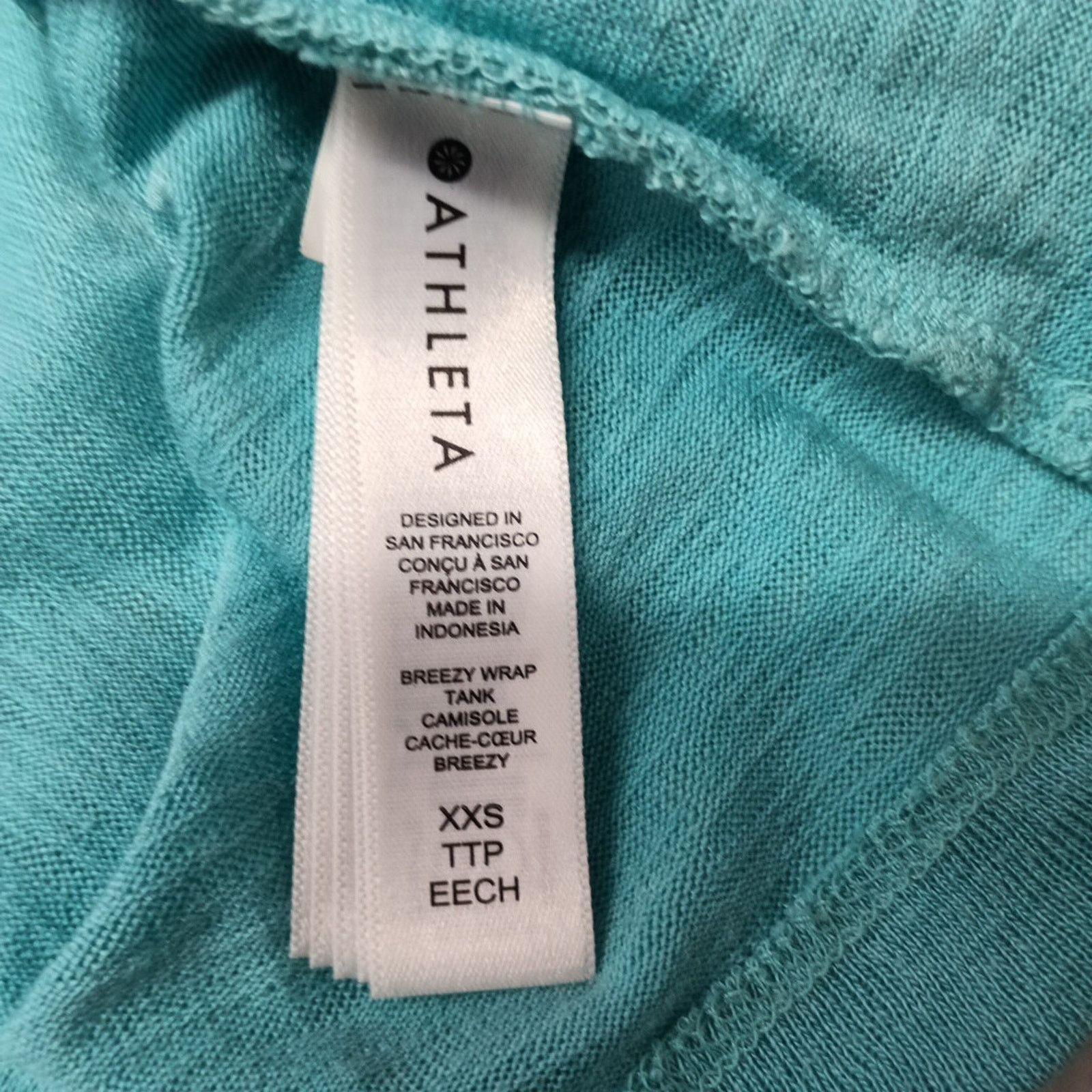 Athleta Athleta Women's Breezy Wrap Tank Size XXS Turquoise Blue Size XXS / US 00 / IT 34 - 6 Thumbnail