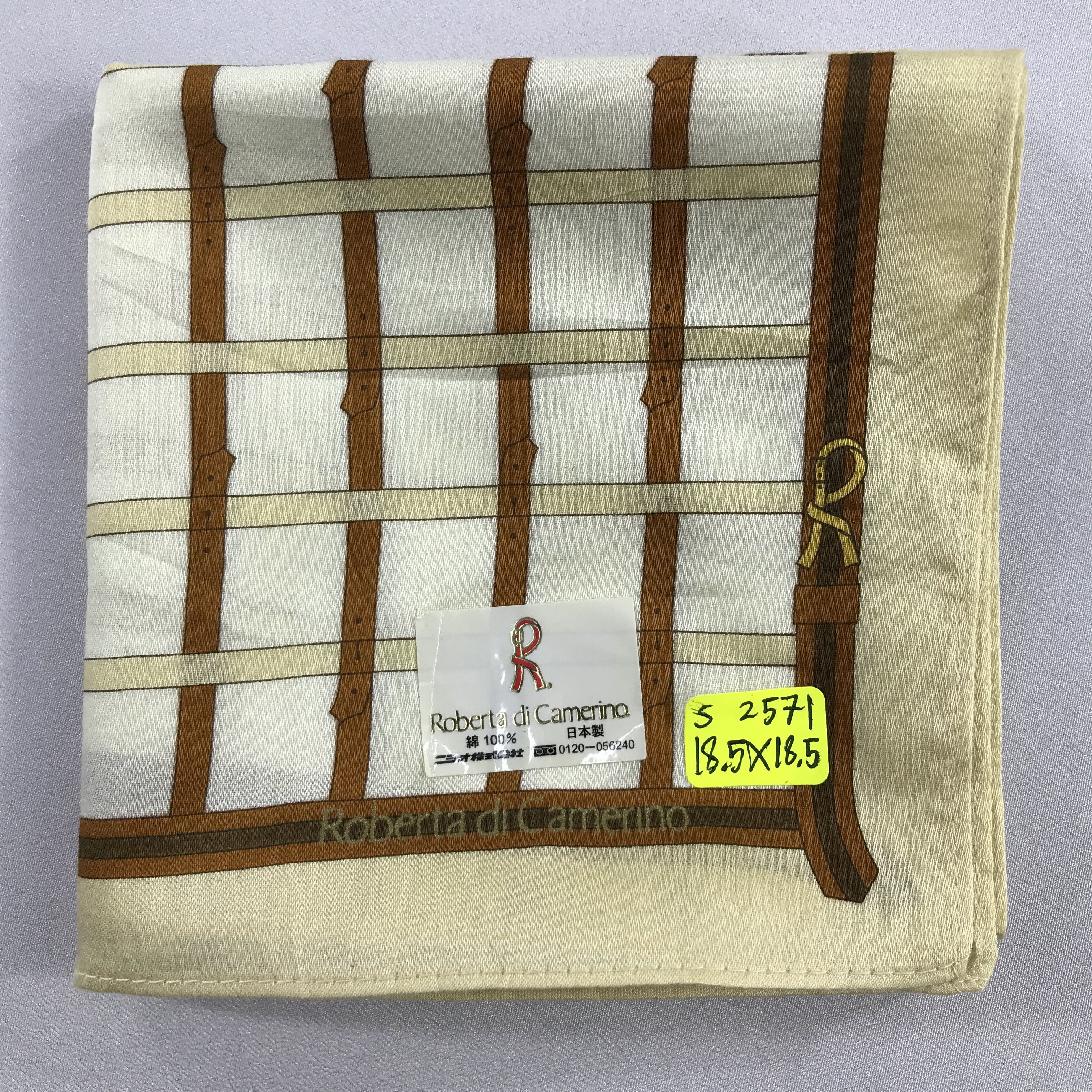 Roberta di Camerino × Vintage Roberta Di Camerino Bandana /Handkerchief/Neckerchief -S2571 Size ONE SIZE - 5 Thumbnail
