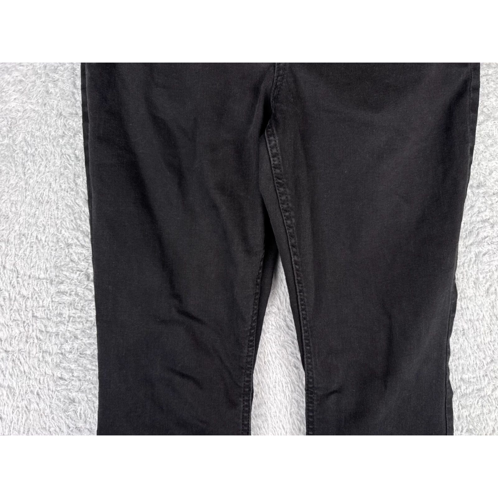 Lee Lee Jeans Women 30x31 Black Denim Bootcut Mid Rise Cotton Blend 30 Inseam 31 Pockets Stretch Size 30" / US 8 / IT 44 - 3 Thumbnail
