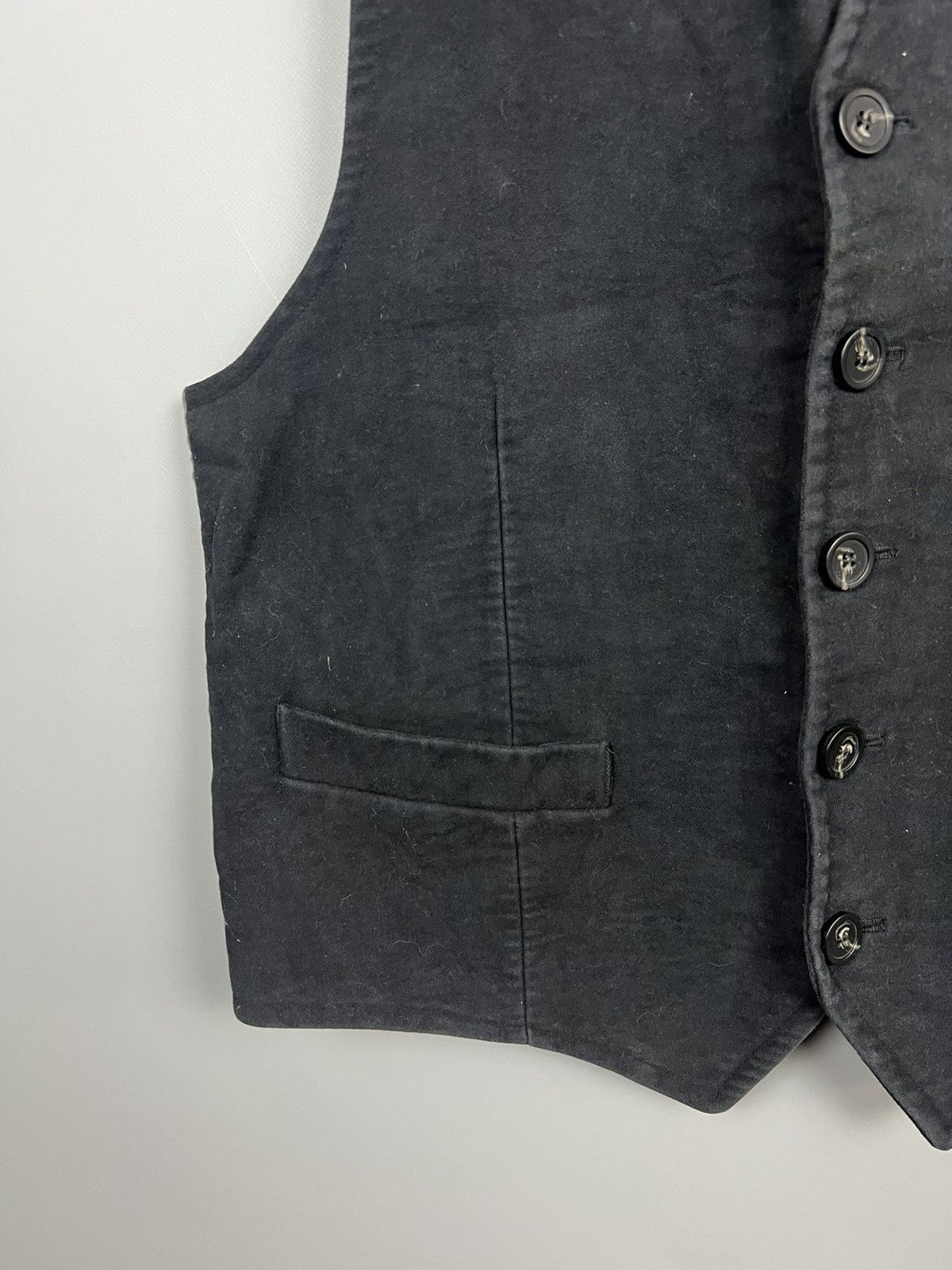 Yves Saint Laurent Vintage Yves Saint Laurent Suit Vest Black Rare Size 48L - 2 Thumbnail