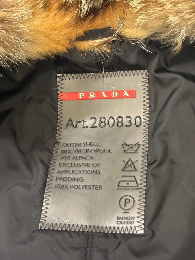 Prada AW2006 Prada Pins Fur Collar Black Wool Jacket Size S / US 4 / IT 40 - 13 Thumbnail