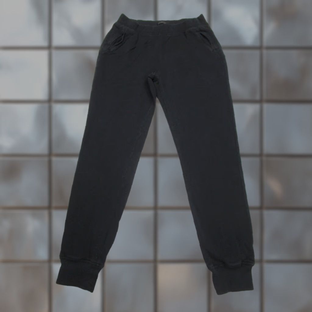 Vintage ATM Pants Mens Medium Black Fleece Sweatpants Joggers Elastic Waist 32x30 Cotton Size US 31 - 1 Thumbnail