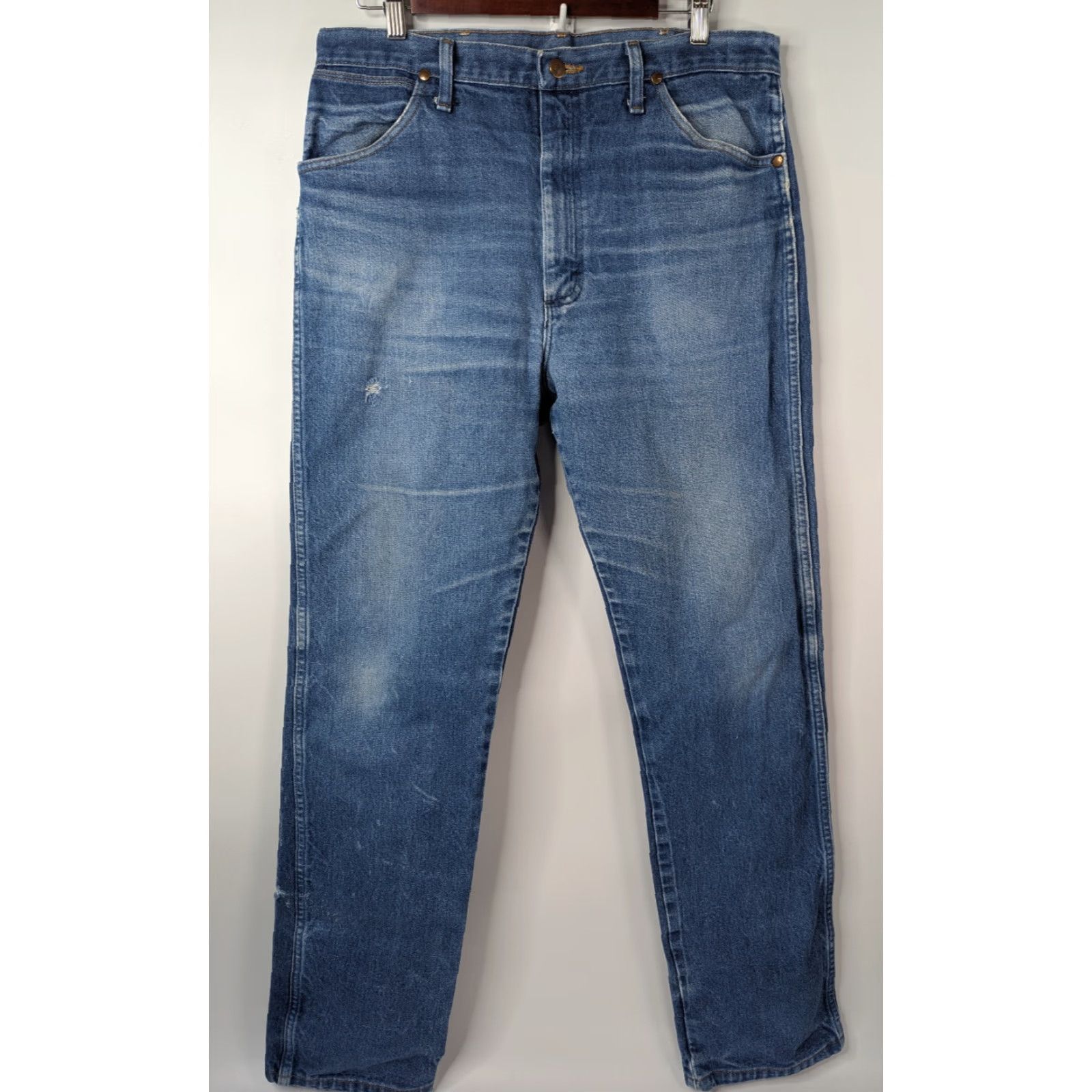 Wrangler VINTAGE Wrangler Jeans Men's 36x34 Cowboy Cut Bootcut Western Workwear Distressed 13MWZ jeans Size US 36 / EU 52 - 4 Thumbnail