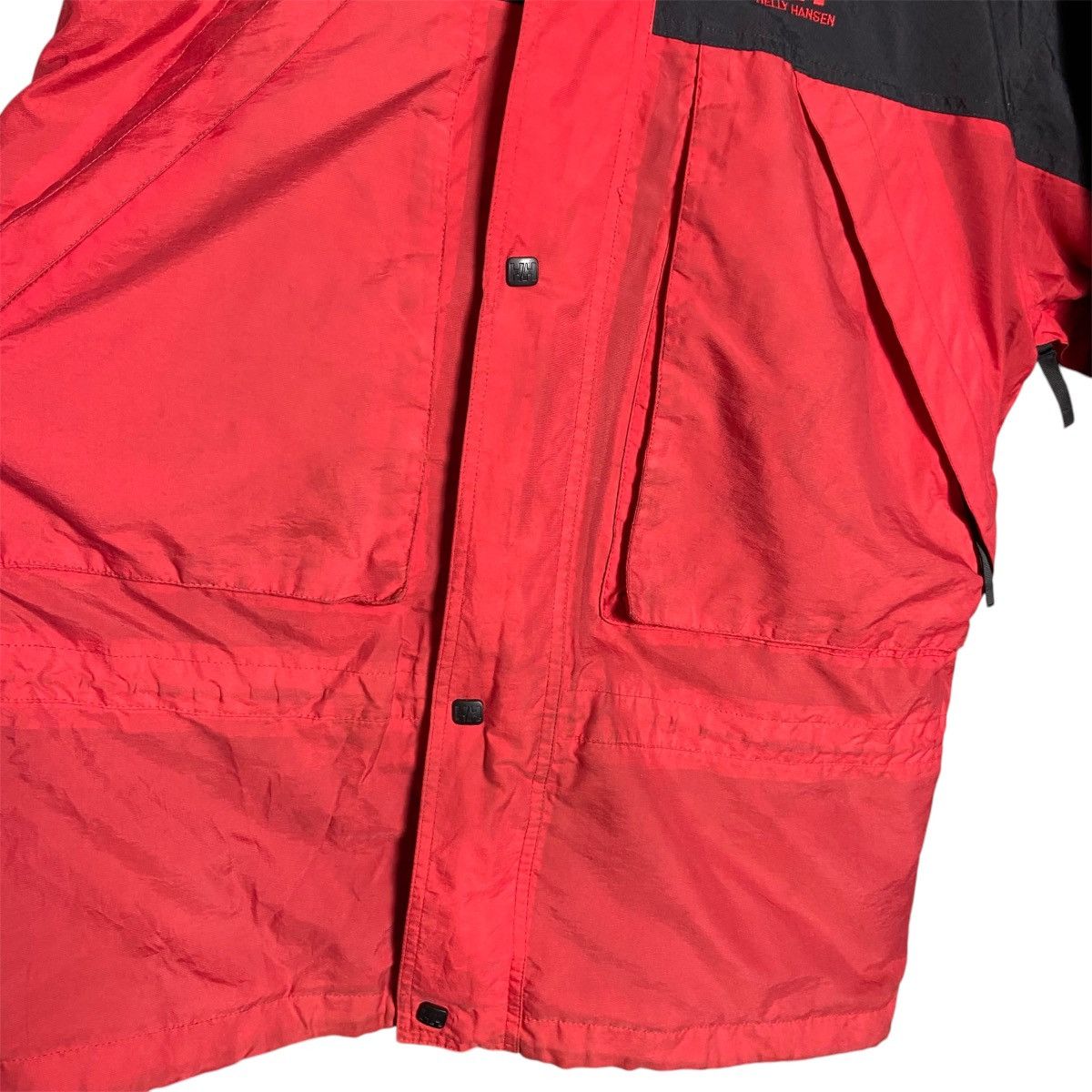 Helly Hansen × Vintage Vintage 90s Helly Hansen Full Zip Windbreaker Hoodie Jacket Size US L / EU 52-54 / 3 - 10 Thumbnail