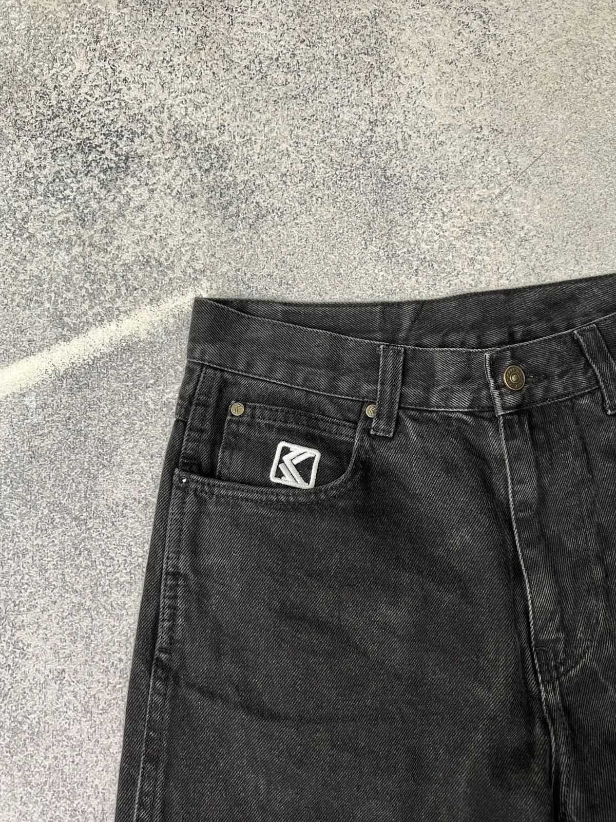 Karl Kani × Vintage Vintage Karl Kani rap embroidered black pants Size US 32 / EU 48 - 4 Thumbnail