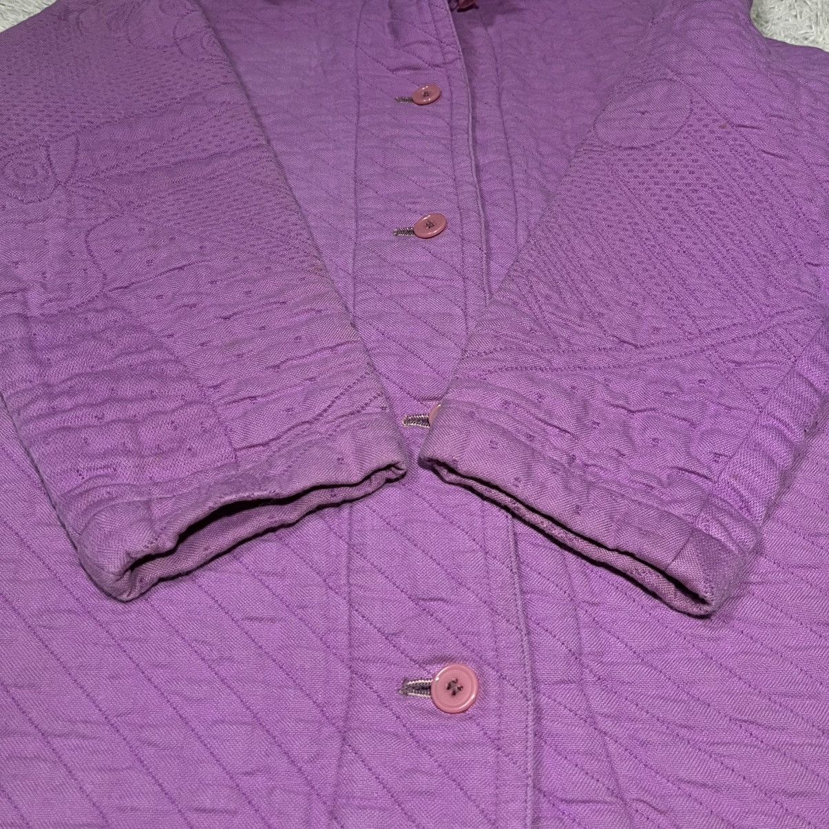 Issey Miyake a2 Vintage Issey Miyake Quilted Coat Purple Size US M / EU 48-50 / 2 - 11 Thumbnail