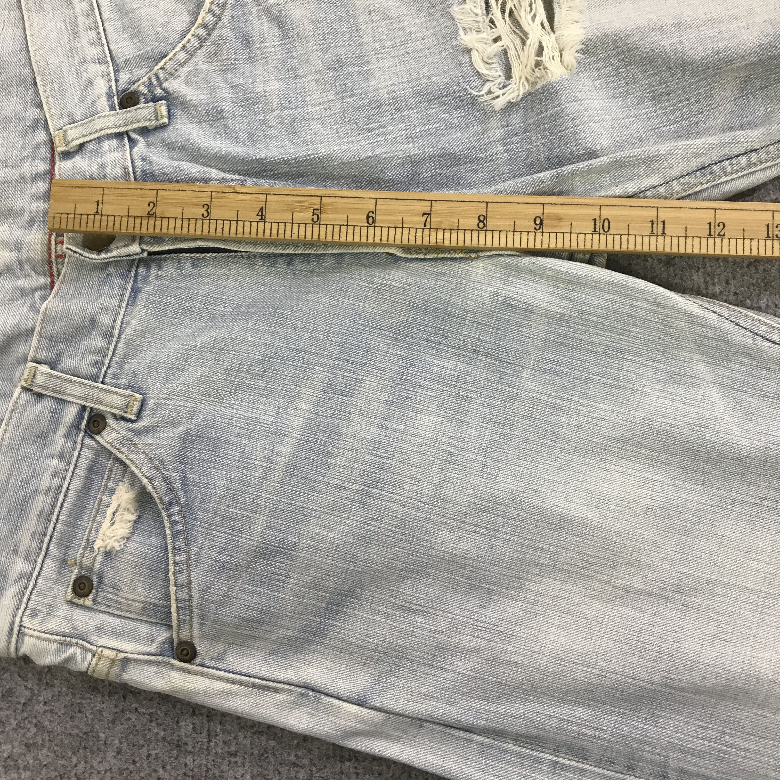 Lee LEE DISTRESSED LIGHT WASH DENIM PANTS K14B12 Size US 28 / EU 44 - 8 Thumbnail