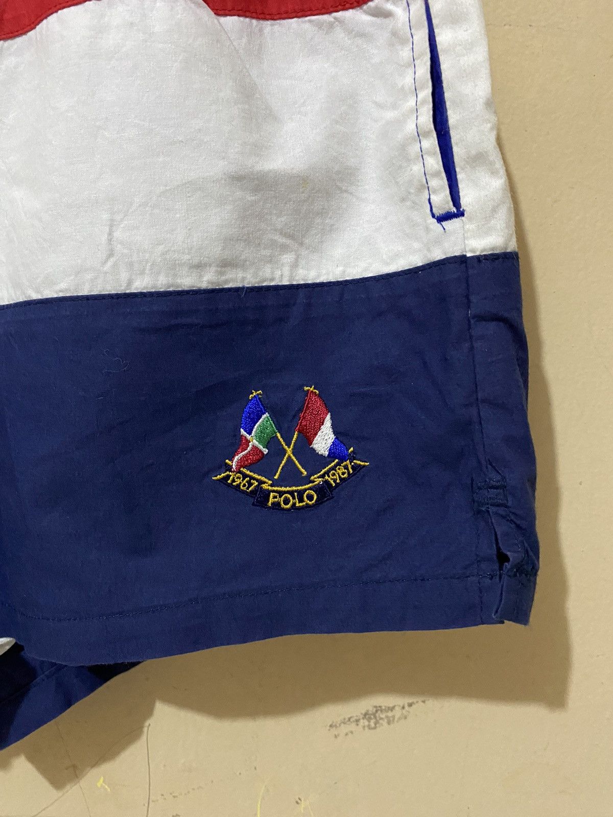 Lo Life × Polo Ralph Lauren × Ralph Lauren OG 90s Polo Cross Flags Ralph Lauren Short Pants Size US 28 / EU 44 - 4 Thumbnail