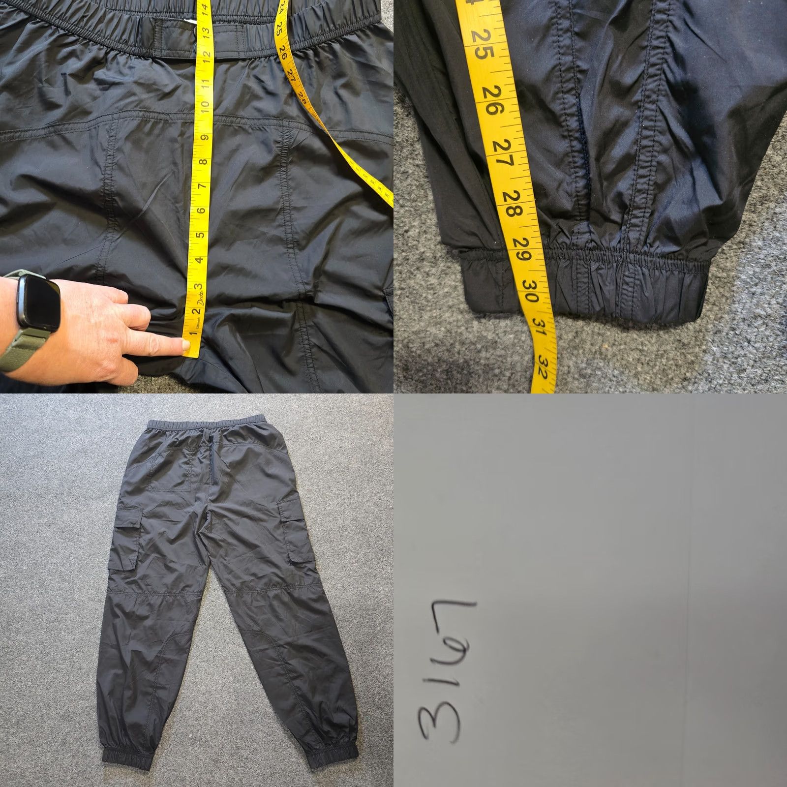 Fabletics Fabletics Pants Womens Large Black Parachute Joggers Cargo Casual Athletic Tapered Leg Inseam 30 in Size 36" / US 14 / IT 50 - 8 Thumbnail