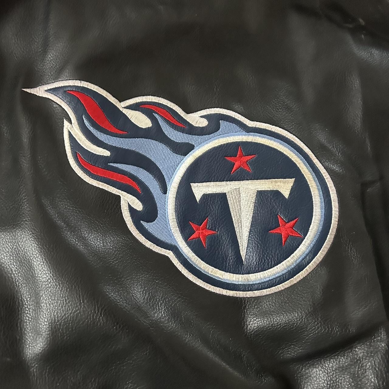 NFL vintage Tennessee Titans leather bomber jacket Size US XL / EU 56 / 4 - 3 Thumbnail