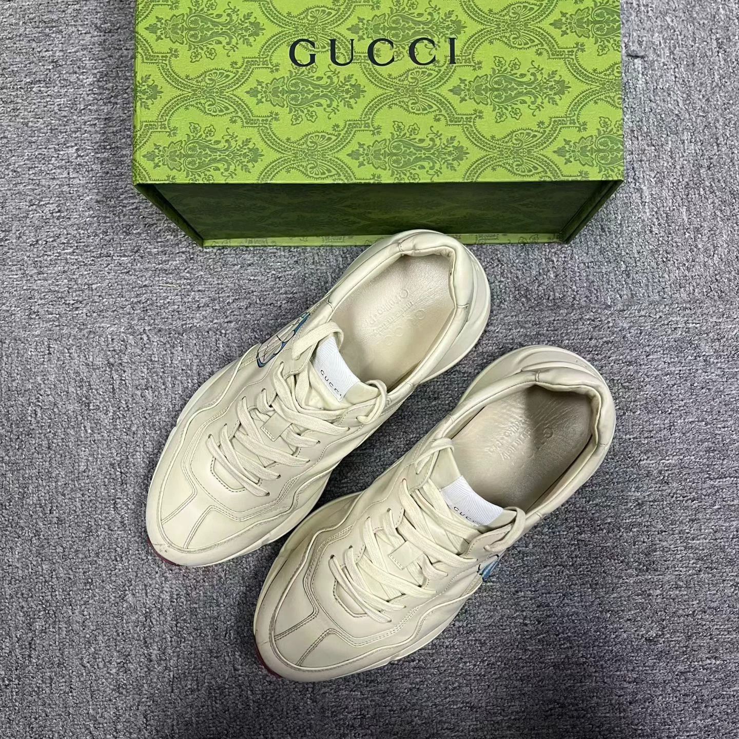 Gucci gucci white chunky dad shoes size 9.5 Size US 9.5 / EU 42-43 - 1 Thumbnail