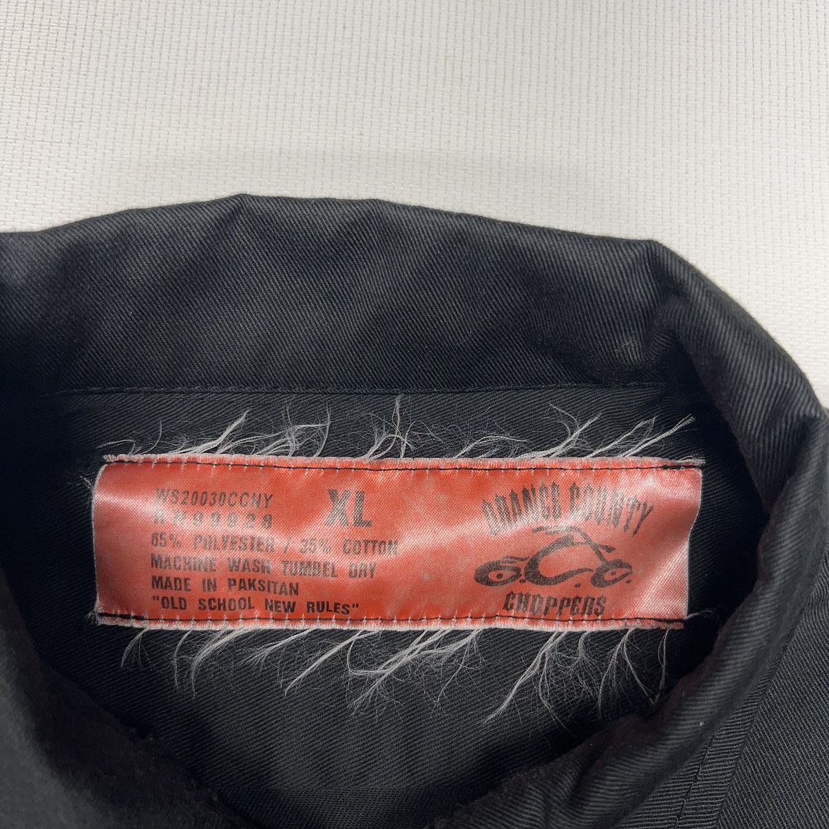 Vintage VTG Orange County Choppers Button Shirt Black Mechanic Work Size US XL / EU 56 / 4 - 6 Thumbnail