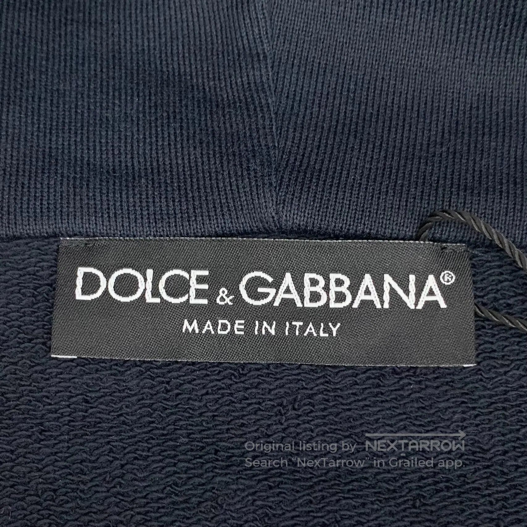 Dolce & Gabbana Dolce Gabbana Black cotton hooded long-sleeved sweatshirt Size US S / EU 44-46 / 1 - 5 Thumbnail