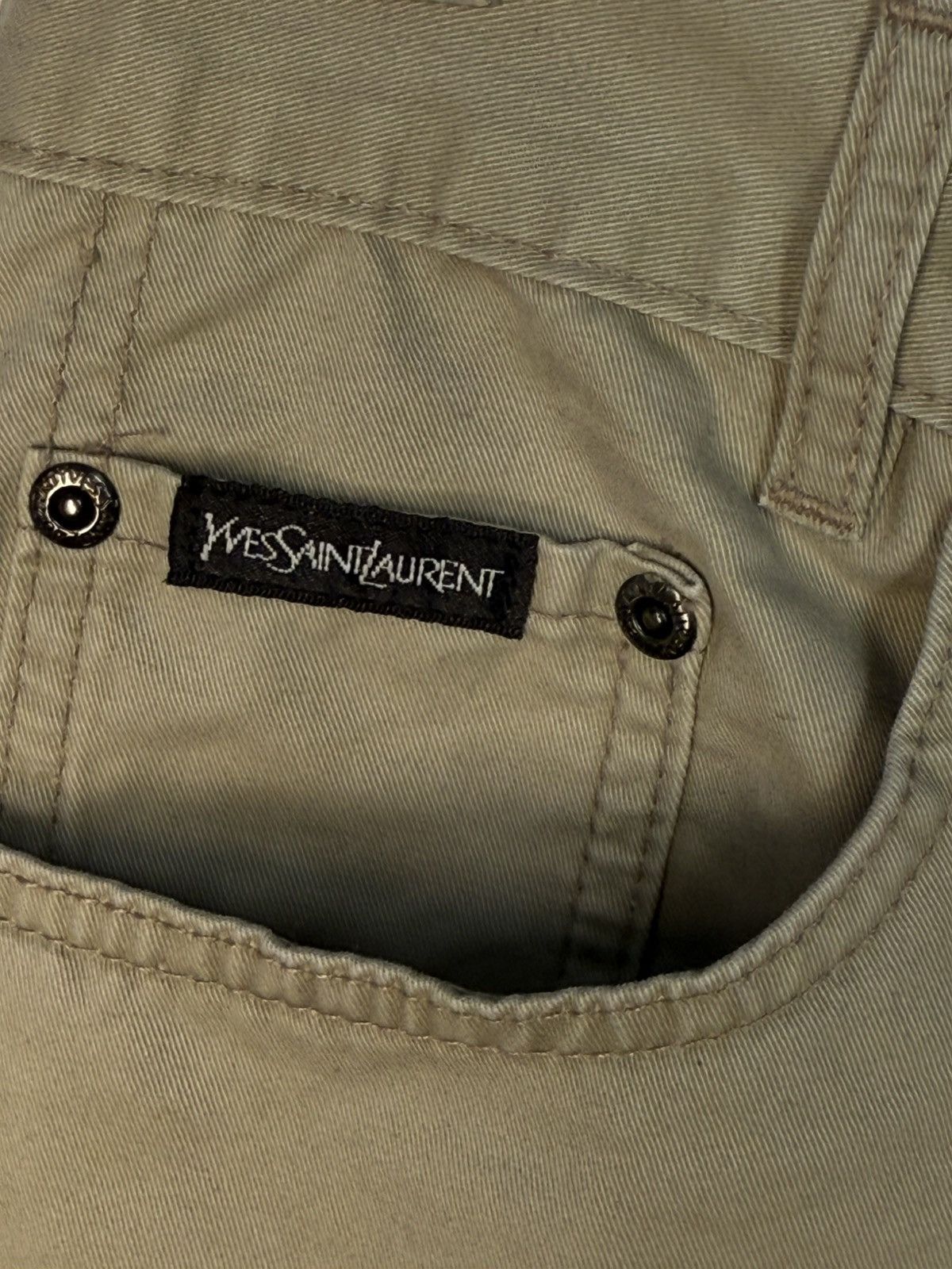 Yves Saint Laurent 34x34 YSL Jeans Beige Denim Pants Casual Old Money Size US 34 / EU 50 - 5 Thumbnail