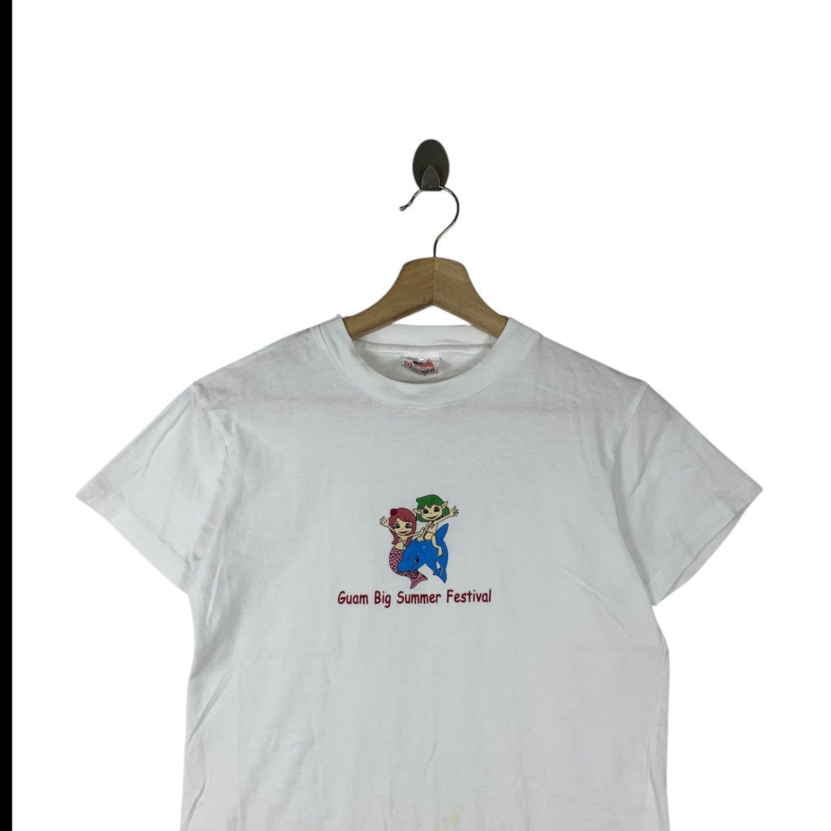Vintage Vintage 90’ GUAM BIG SUMMER Festival Mermaid Cartoon Tee Size M / US 6-8 / IT 42-44 - 2 Thumbnail