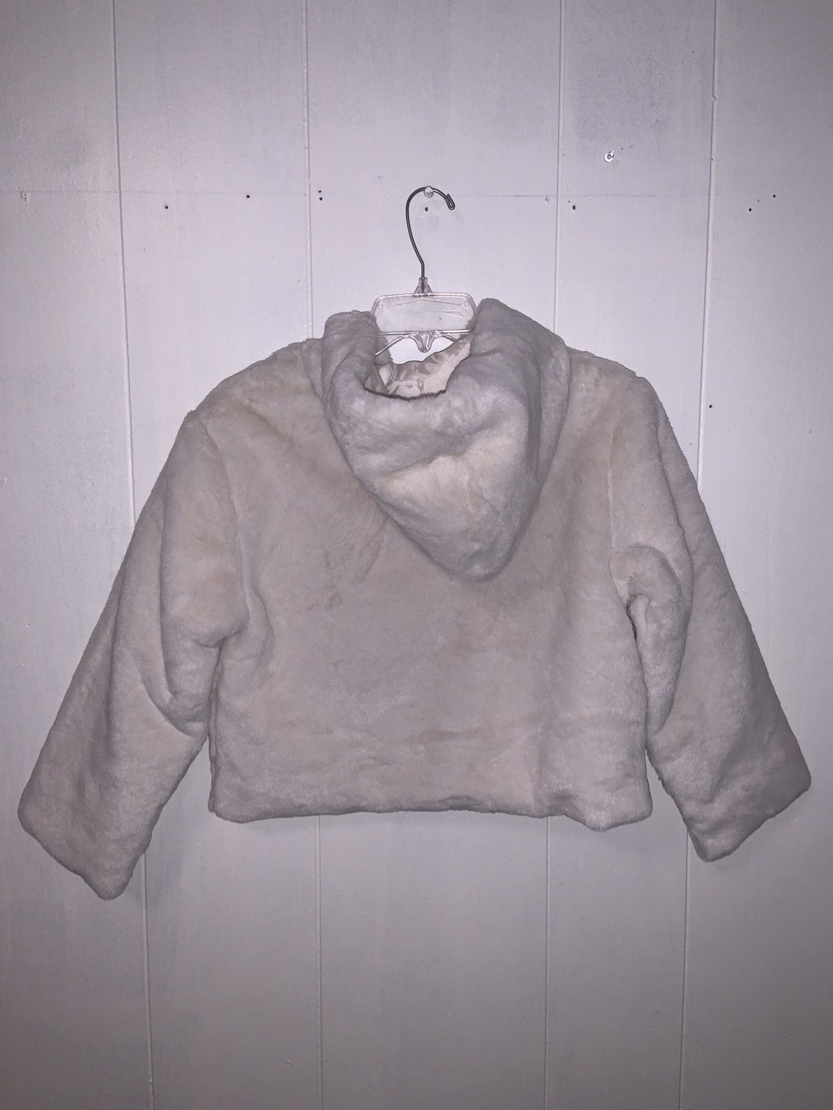 Gap KIDS - Girls - Relaxed Faux-Fur Jacket - Size Large - White Size L / US 10 / IT 46 - 5 Thumbnail