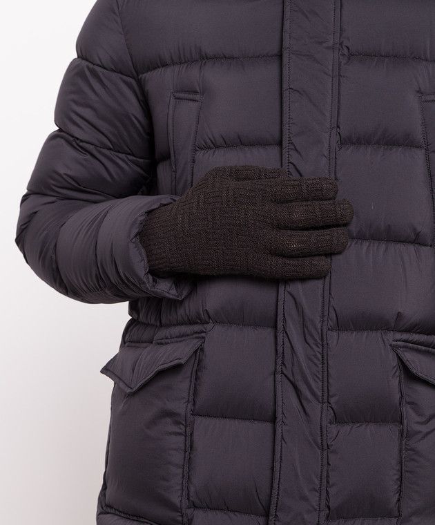 Bottega Veneta o1n1vont0325 Size: M / Gloves Wool Cashmere Brown Size ONE SIZE - 2 Thumbnail