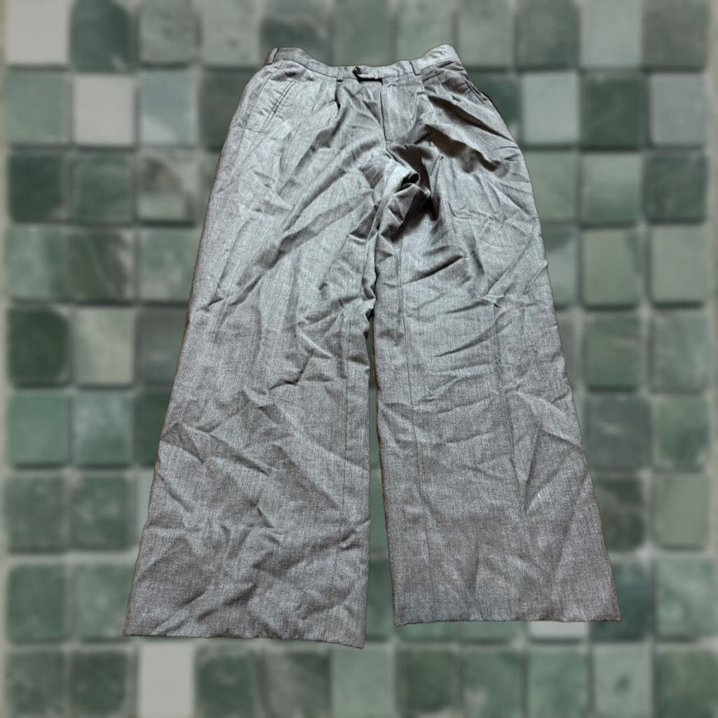 Vintage Zanieri Pants Mens 30 Gray Wool Dress Pants Size US 30 / EU 46 - 1 Thumbnail