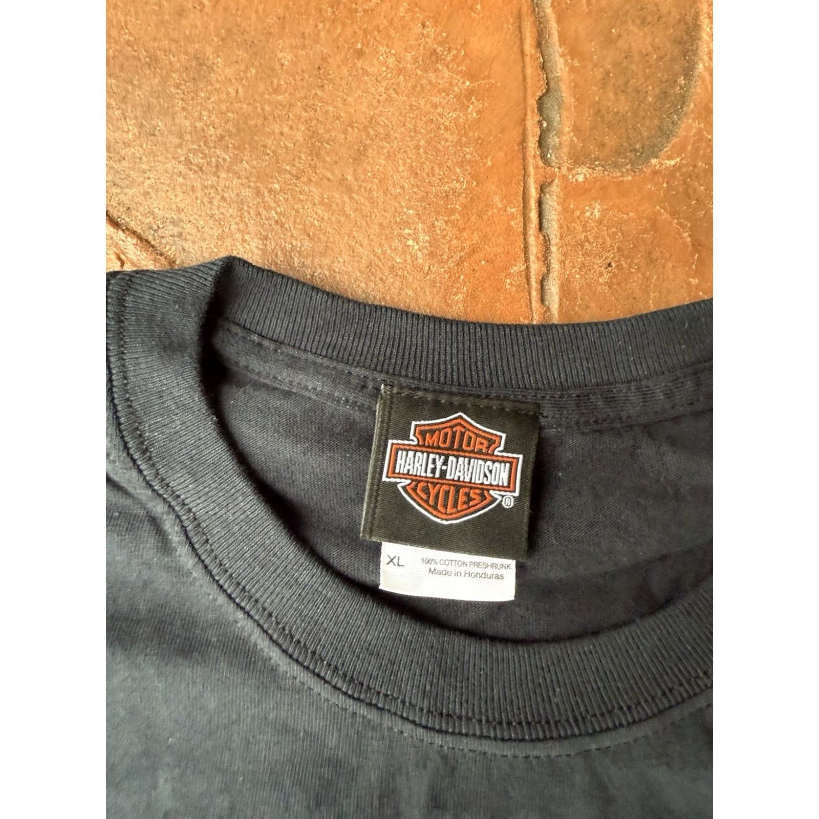 Harley Davidson VINTAGE Harley-Davidson Motorcycle Graphic Print Long Sleeve Shirt XL Black Men Flame Wings 2000s Size US XL / EU 56 / 4 - 2 Thumbnail
