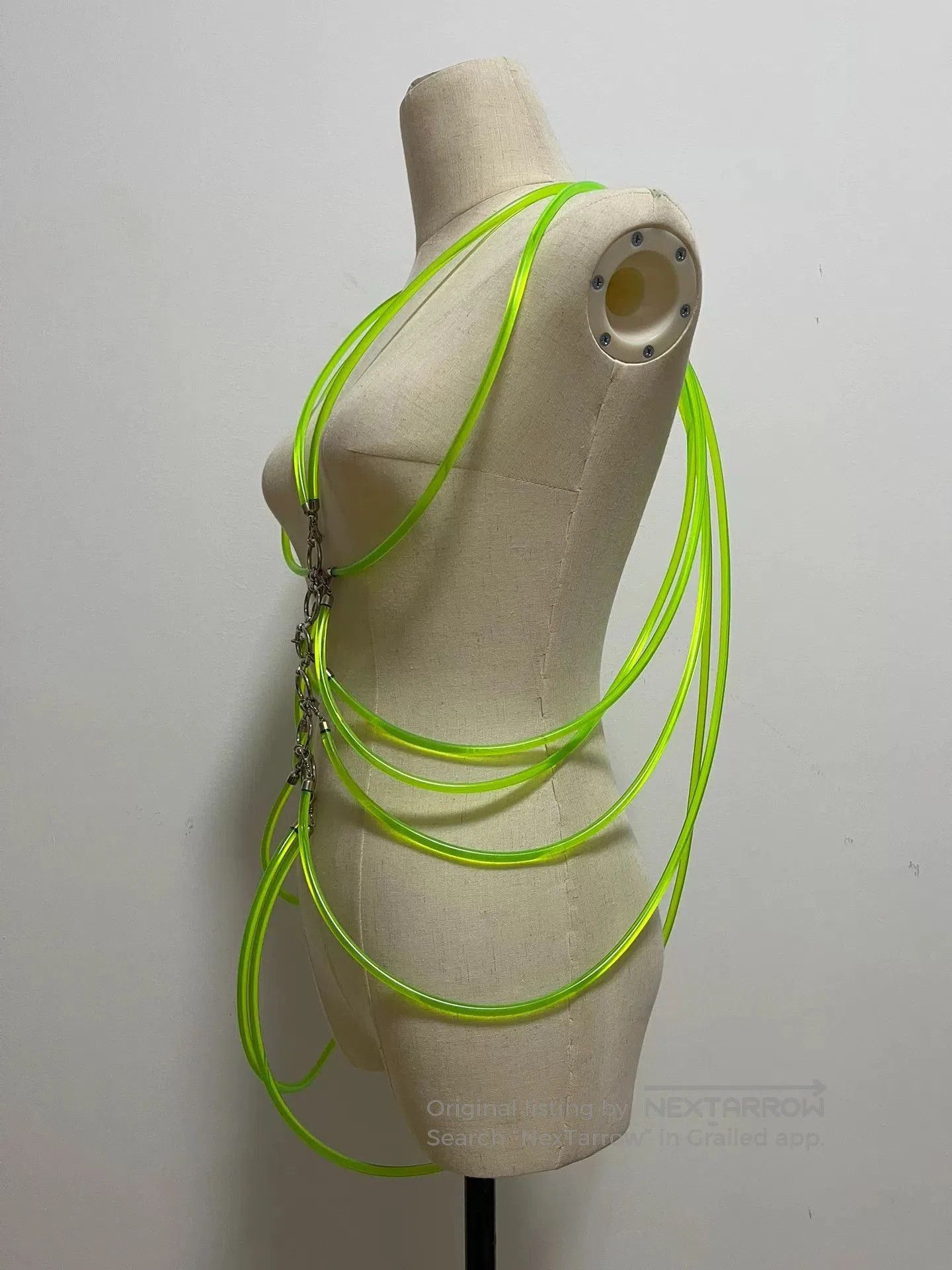 Fotus Fotus Green Fluorescent Tube Necklace. Size ONE SIZE - 7 Thumbnail