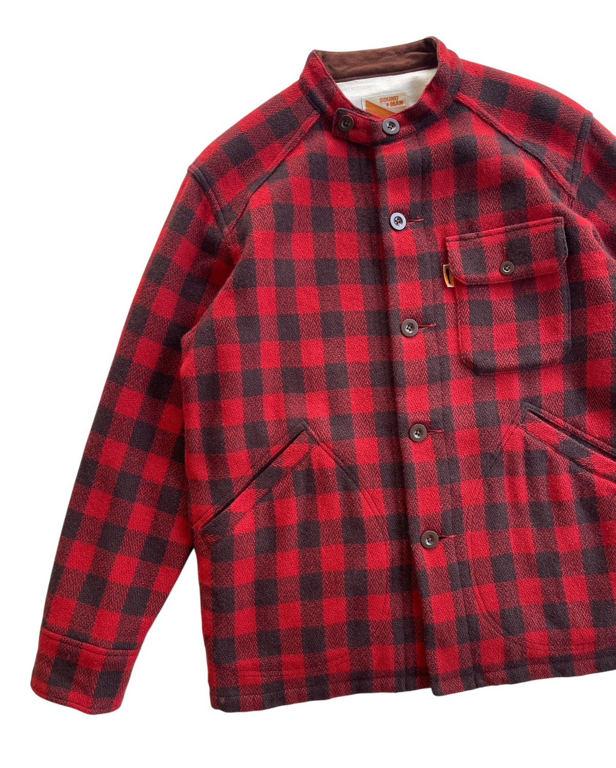 Soundman Soundman Wool Checked Workwear Jacket Size US M / EU 48-50 / 2 - 5 Thumbnail