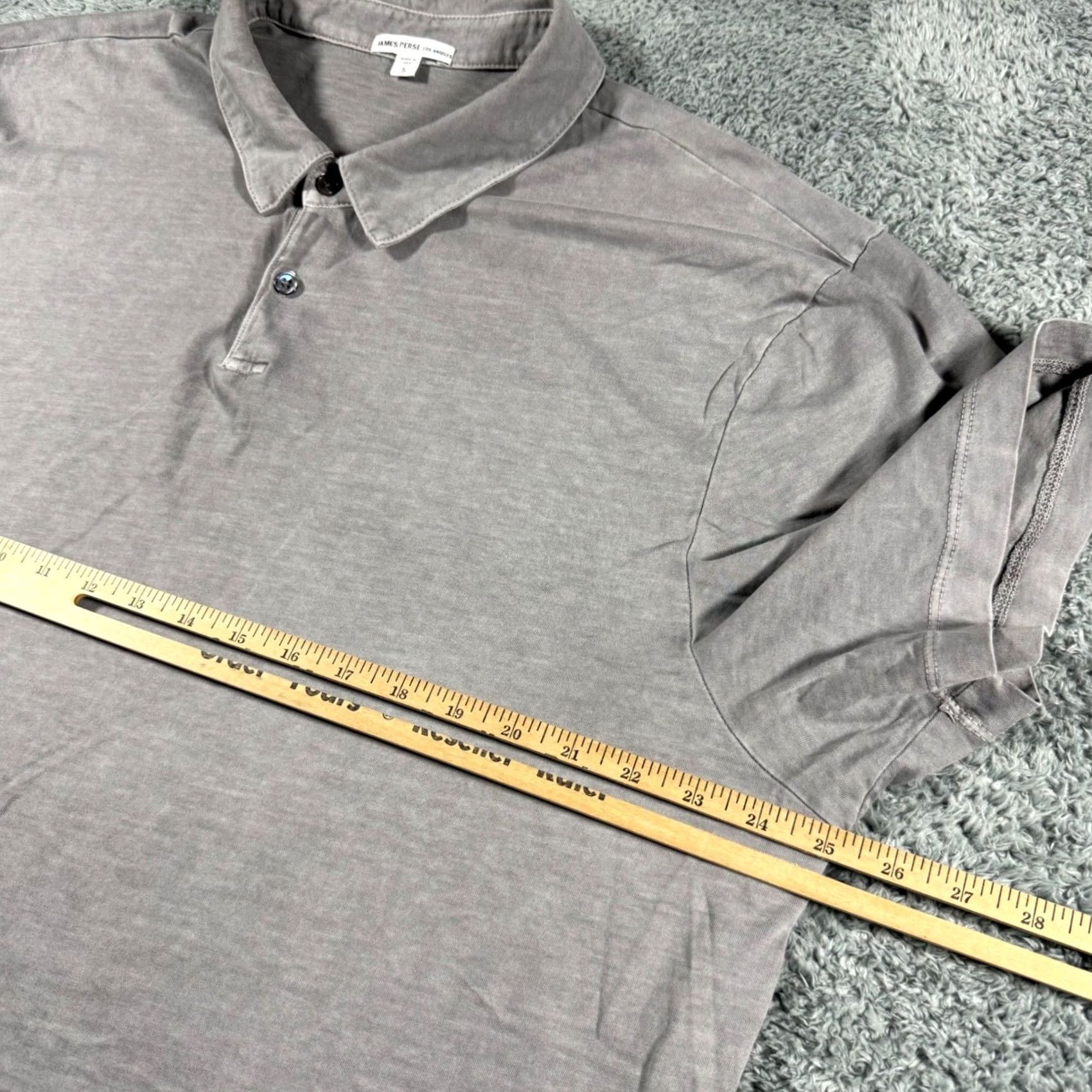 James Perse James Perse Polo Shirt - Grey Mens 5/2XL Size US XL / EU 56 / 4 - 6 Thumbnail