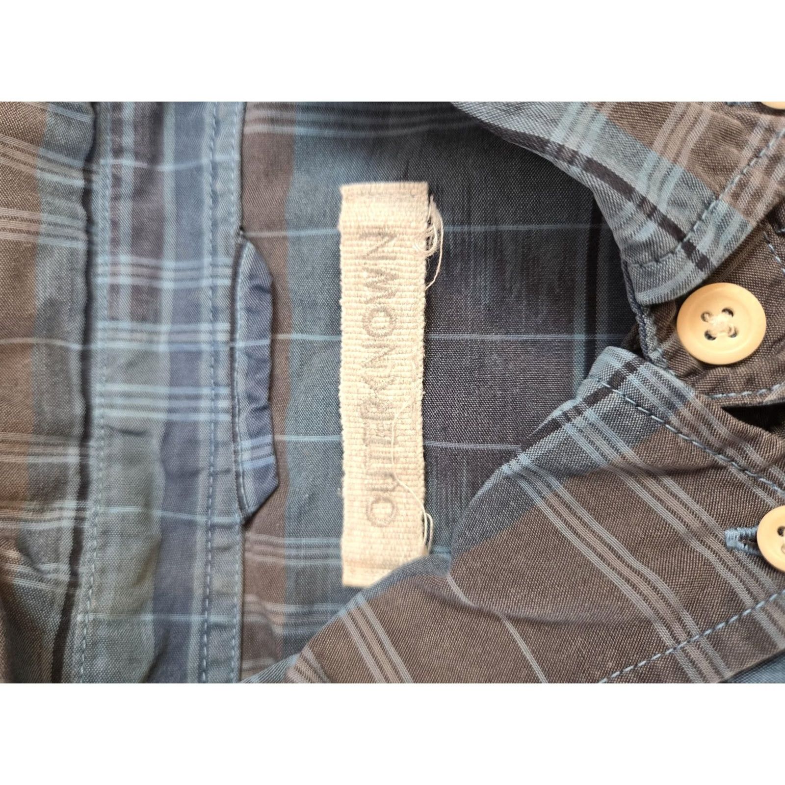 Outerknown Outerknown Shirt Mens M Blue Plaid Organic Cotton Button Front Casual Size US M / EU 48-50 / 2 - 3 Thumbnail