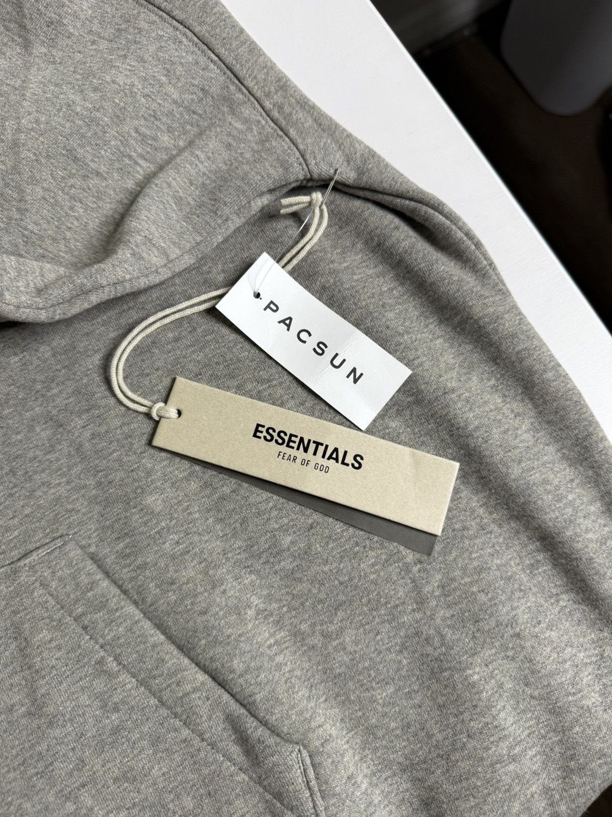 Essentials Essentials Full Logo Hoodie "Heather Grey" (XL) *BRAND NEW* Size US XL / EU 56 / 4 - 7 Thumbnail