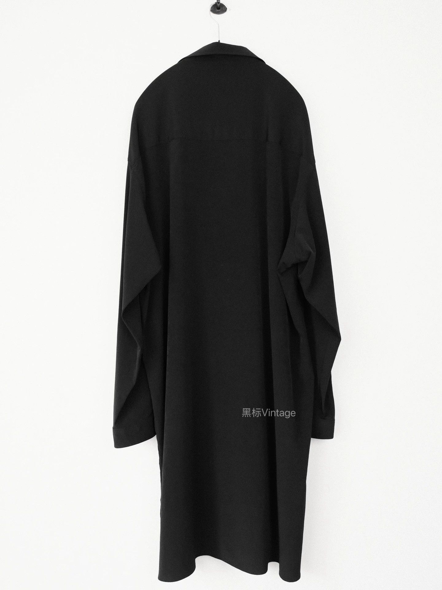 Yohji Yamamoto YohjiY 24AW Vtg Triacetate Oversized Long Collar Shirt Men Size US L / EU 52-54 / 3 - 6 Thumbnail