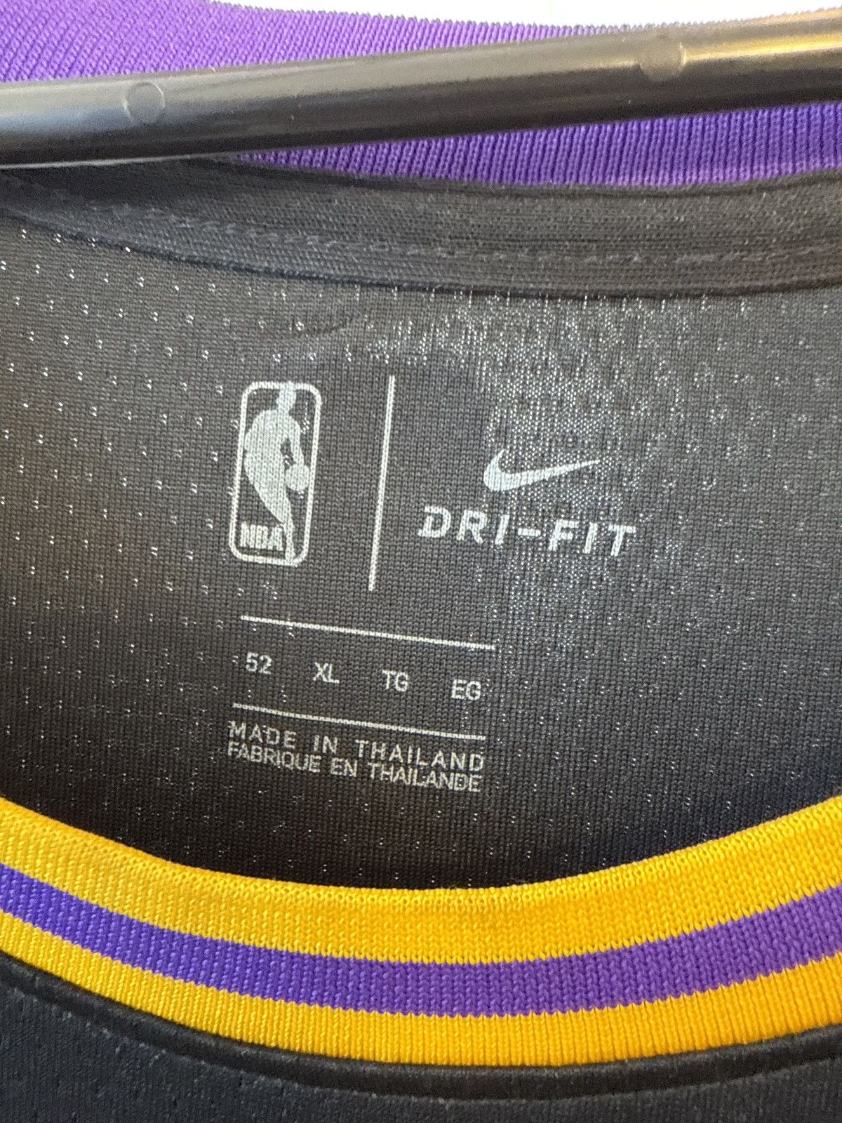 NBA × Nike Lakers Black Mamba Swingman Jersey Kyle Kuzma 100% Authentic Size US XL / EU 56 / 4 - 3 Thumbnail