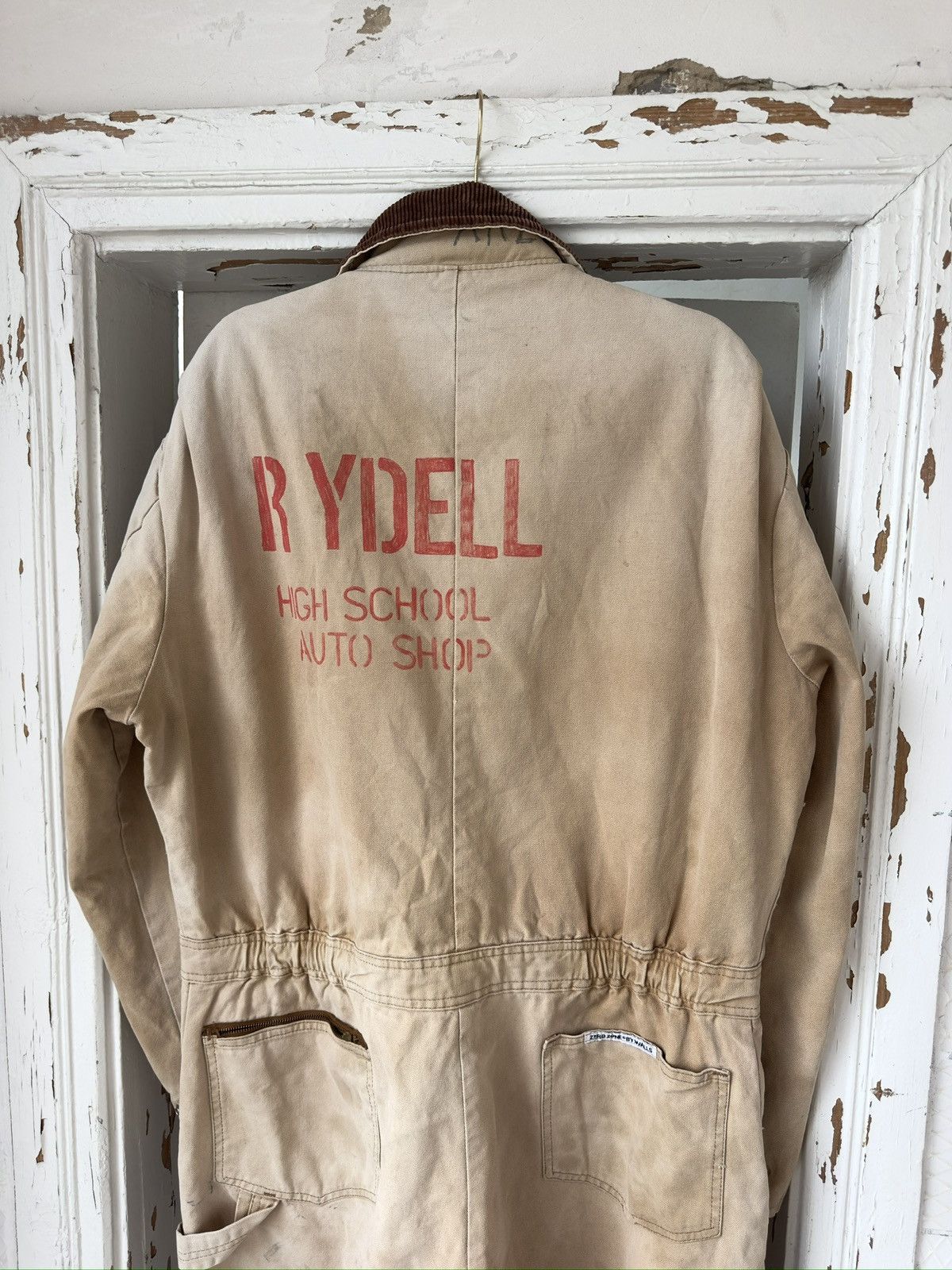 Carhartt Vintage Carhartt Style Beige Worn Carpenter Men’s Overalls Size US 34 / EU 50 - 14 Thumbnail