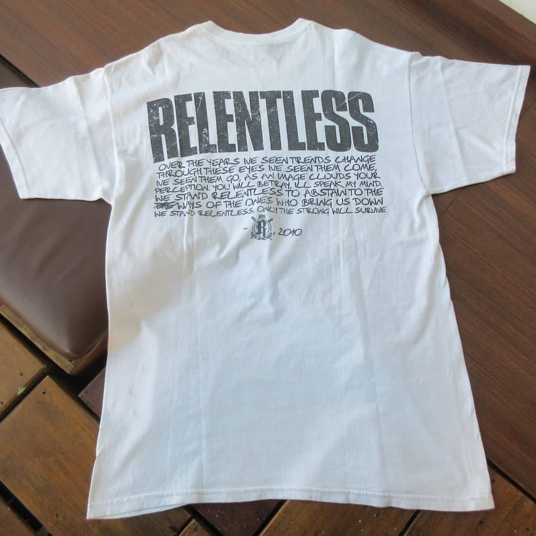 Band Tees × Vintage Relentless Australian Hardcore White tee tshirt With backpr Size US L / EU 52-54 / 3 - 7 Thumbnail