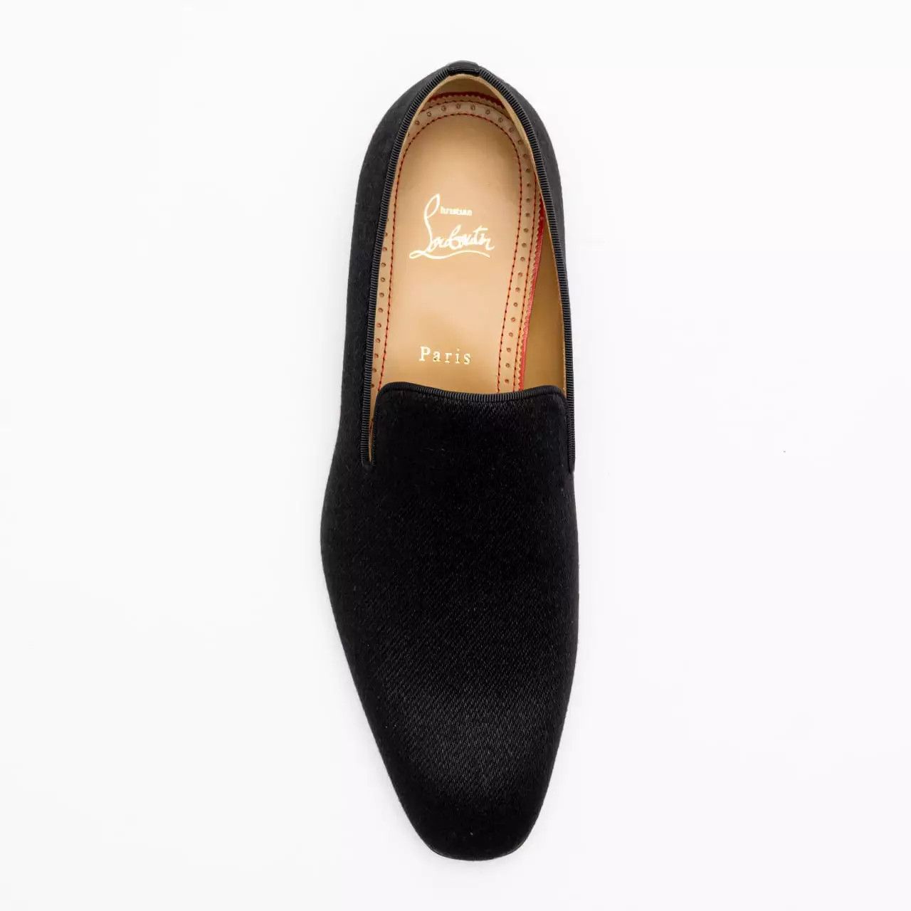 Christian Louboutin o1s1wg110225 Dandelion Wool Loafers in Black Size US 9 / EU 42 - 3 Thumbnail