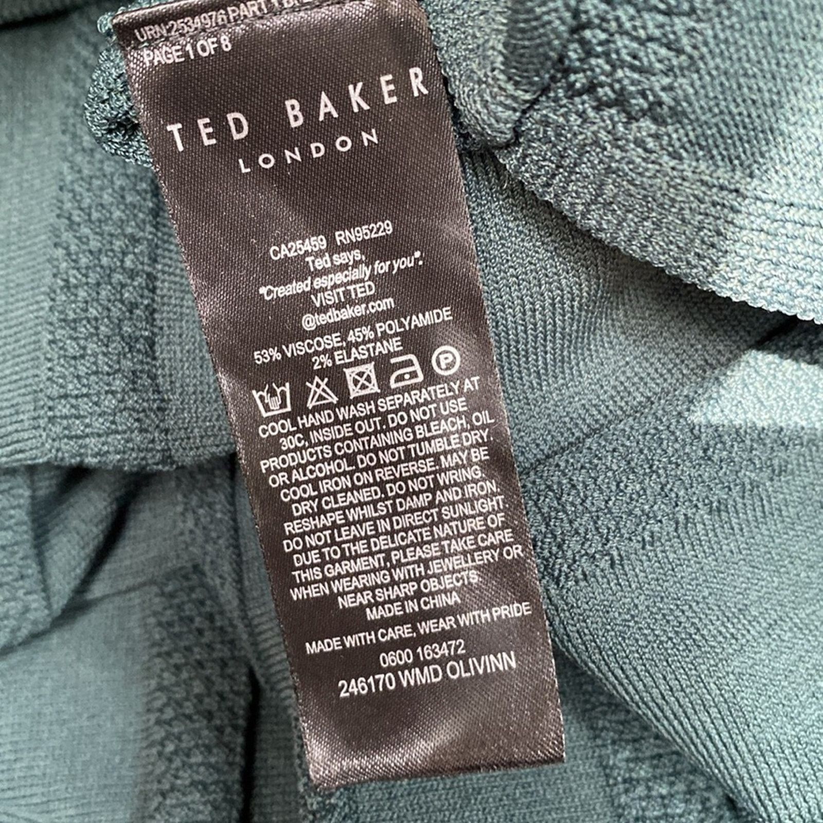 Ted Baker Ted Baker $289 Olivinn Sweater Dress Green TB2 US 6 Size M / US 6-8 / IT 42-44 - 6 Thumbnail