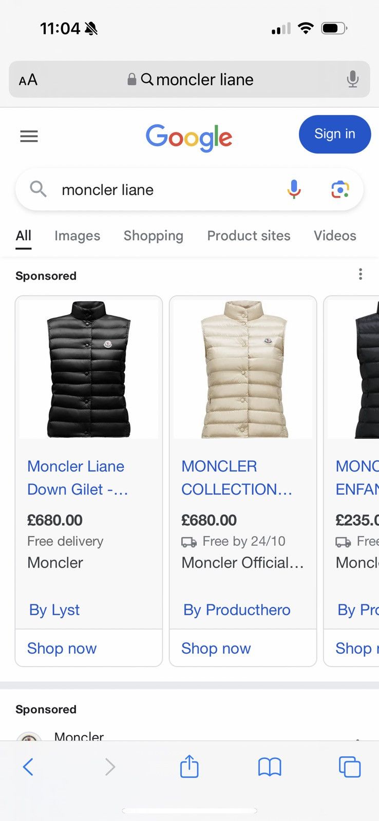 Moncler MONCLER “LIANE” ladies gilet REAL SIZES IN PHOTOS BY TAPE Size S / US 4 / IT 40 - 3 Thumbnail