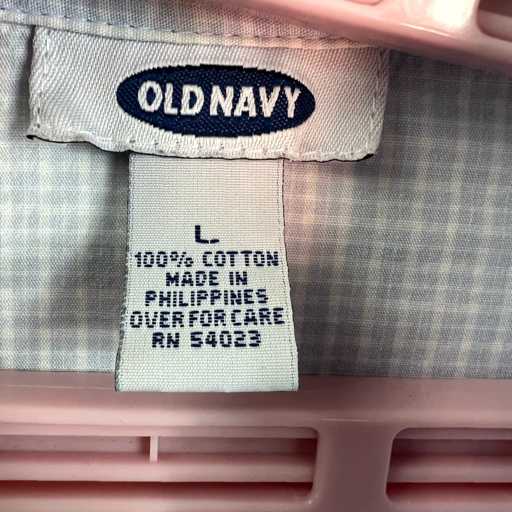 Old Navy Old Navy Womens Long Sleeve Button Down Blue Striped Top Blouse Shirt Size L Size L / US 10 / IT 46 - 4 Thumbnail