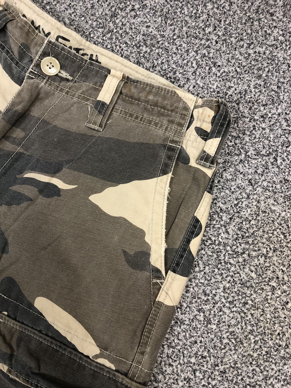 Japanese Brand × Vintage Vintage Y2K AMX AND FITCH Camo Multi Pocket Cargopants Size US 32 / EU 48 - 8 Thumbnail