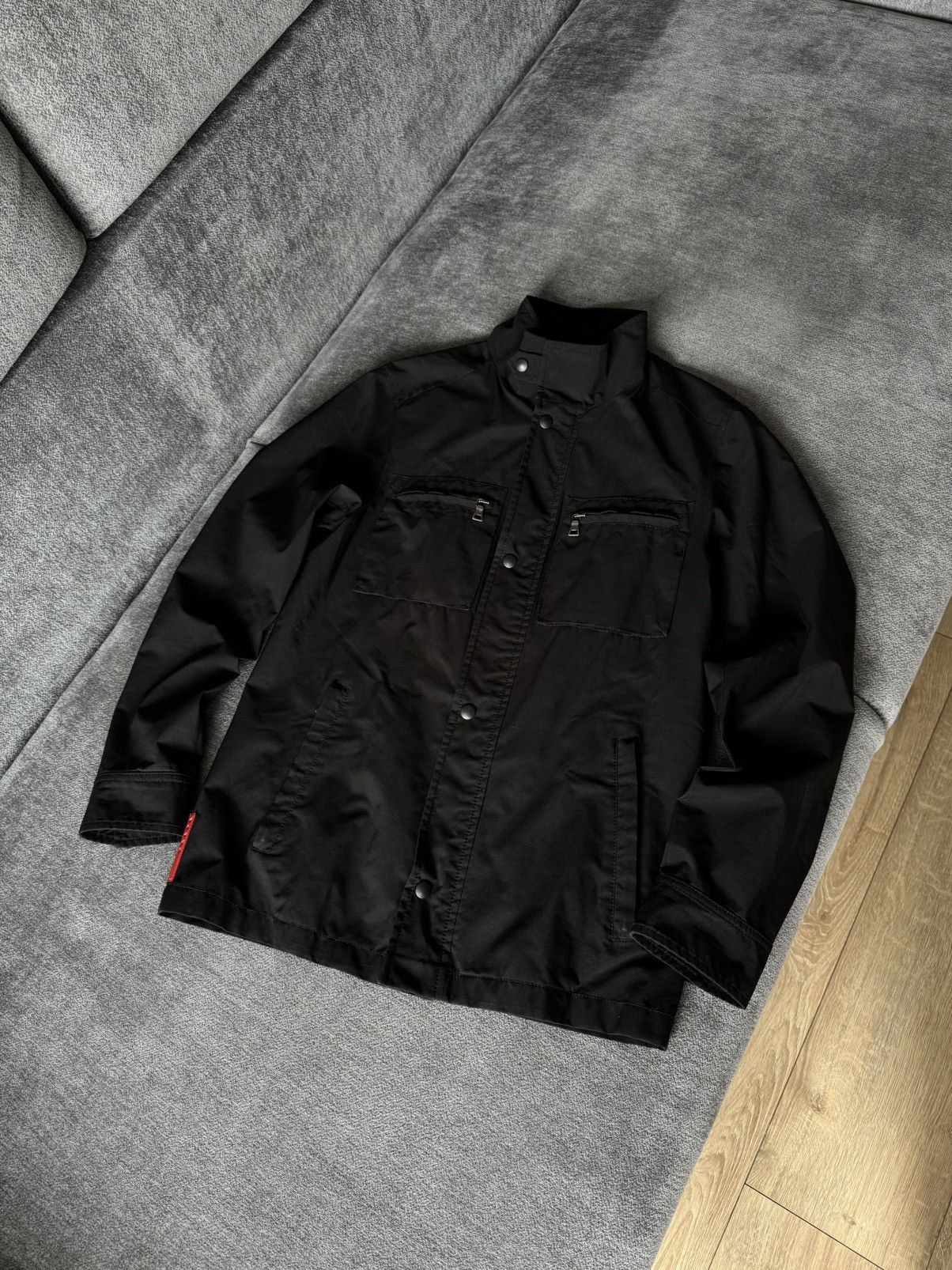 Prada Vintage 2000s Prada Red Tab Windstopper Bomber Jacket Size US M / EU 48-50 / 2 - 1 Thumbnail