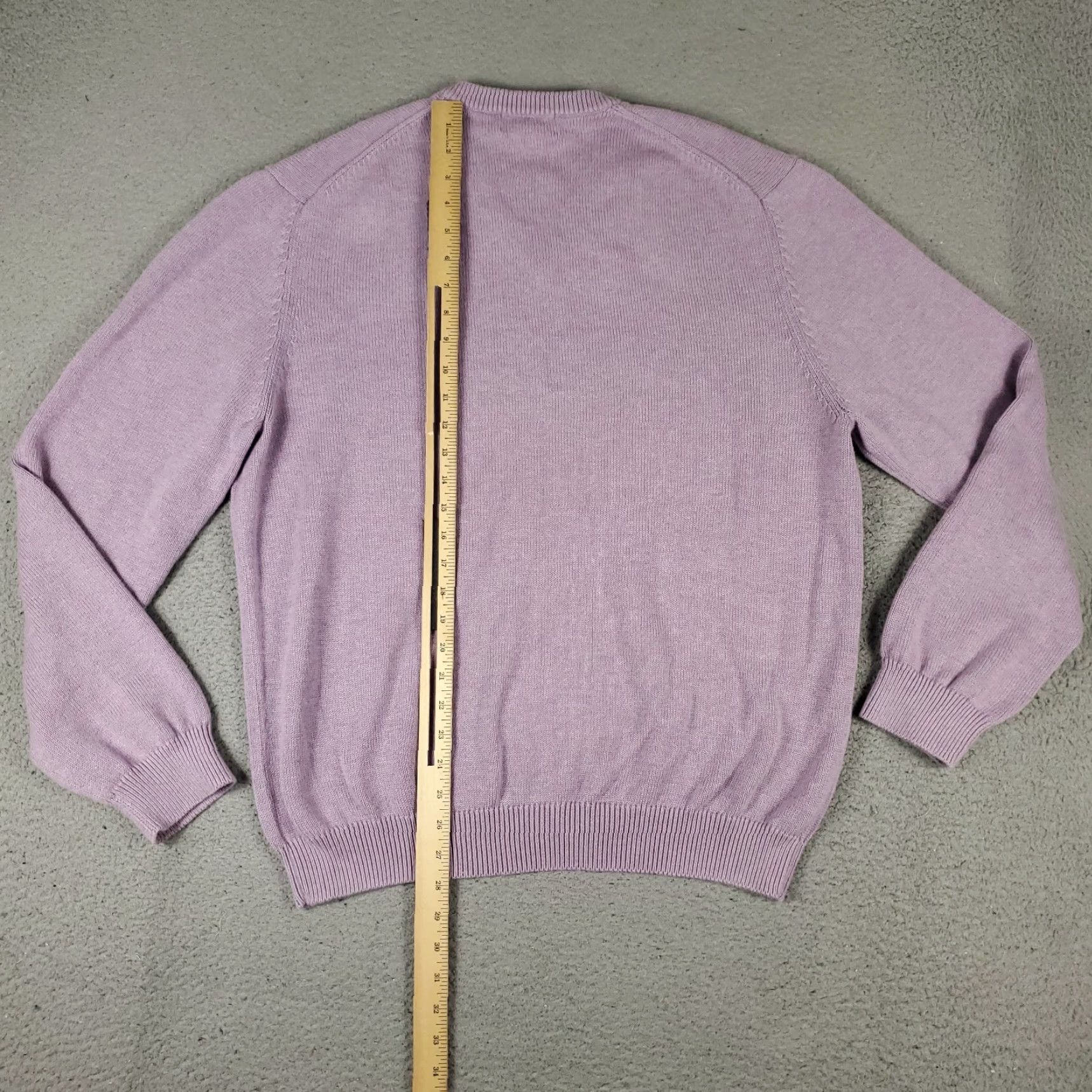 Brooks Brothers Brooks Brothers Sweater Mens XL Purple V-Neck Pullover Knit Cotton Wool Size US XL / EU 56 / 4 - 6 Thumbnail
