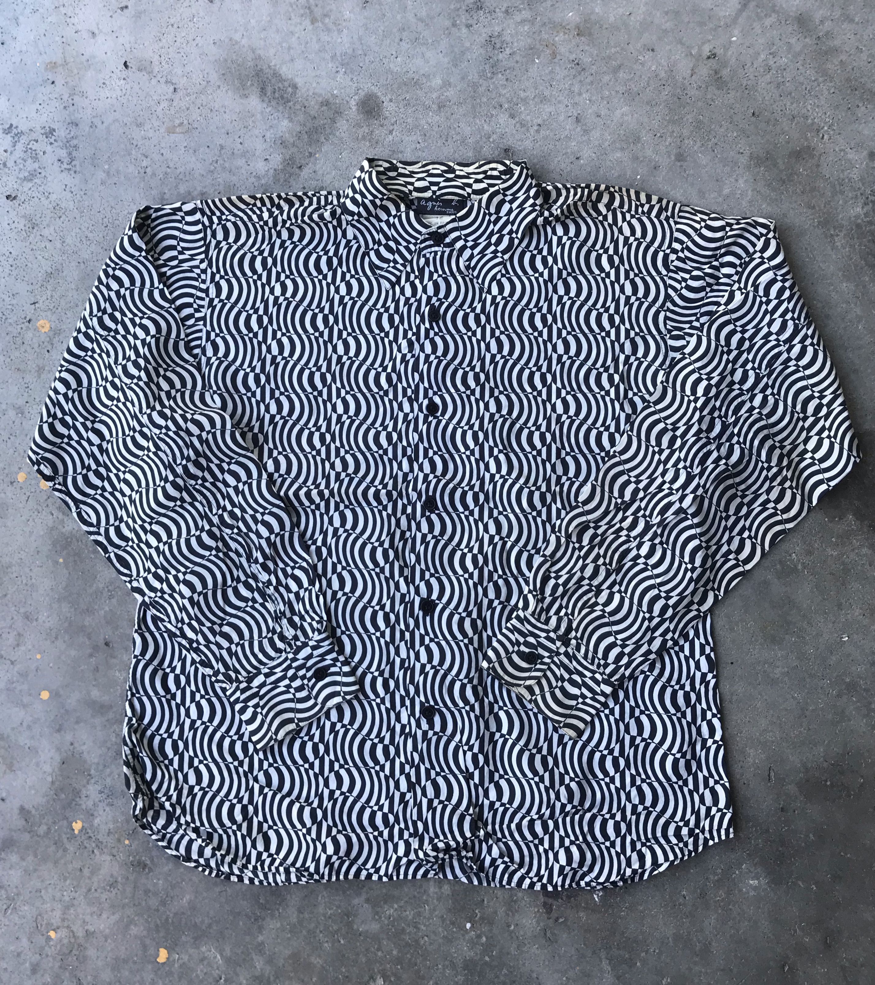 agnes b. Agnes B art design shirts Size L / US 10 / IT 46 - 3 Thumbnail