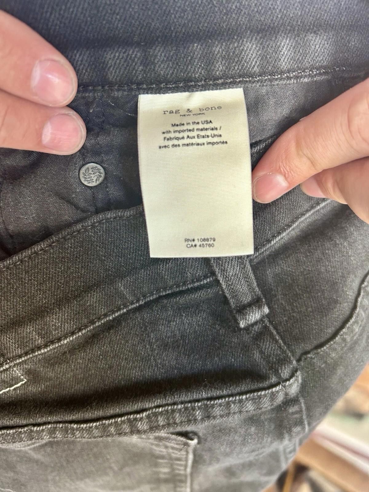 John Elliott John Elliott Slim Fit Black Jeans Made in Japan Men 31x34 Size US 31 - 3 Thumbnail