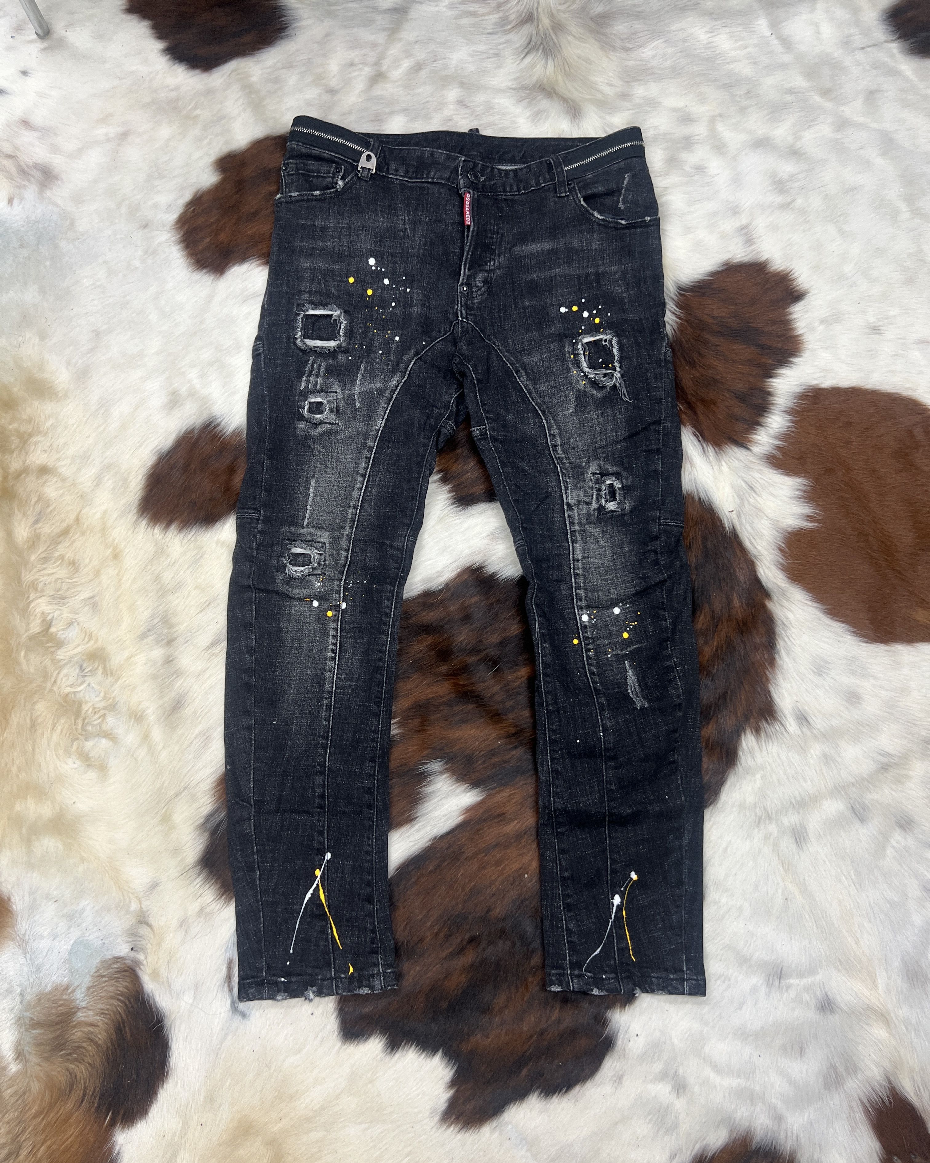 Dsquared2 DISQUARD2 Painting Biker Jean Size US 34 / EU 50 - 1 Thumbnail