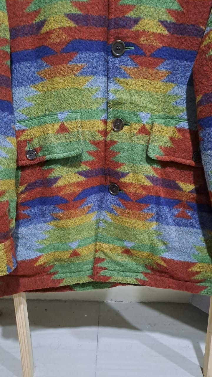 Vintage RARE ! Vintage 90s Navajo wool Jacket Size US XXL / EU 58 / 5 - 6 Thumbnail