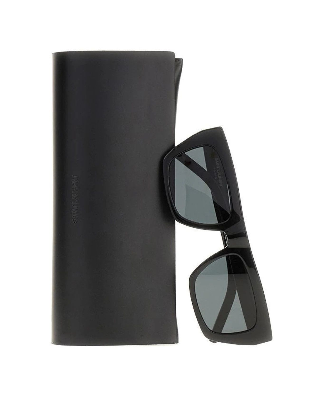 Saint Laurent Paris o1bcso1str0426 Size:OS/Sl M131 Sunglasses in Black Size ONE SIZE - 3 Thumbnail