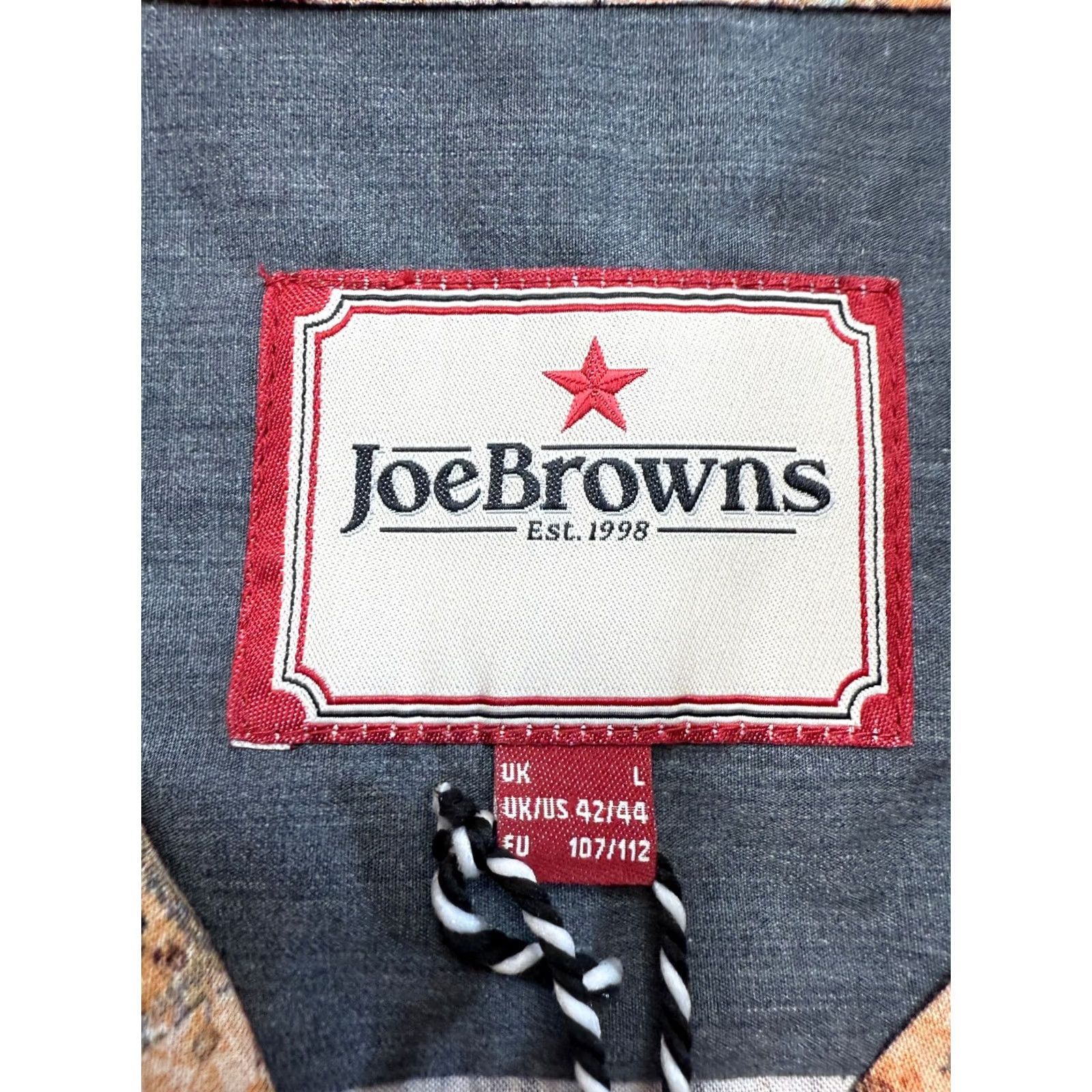 Joe Browns Joe Browns Hawaii Button Up Shirt Short Sleeve Mens L Brown Shirt Size US L / EU 52-54 / 3 - 3 Thumbnail
