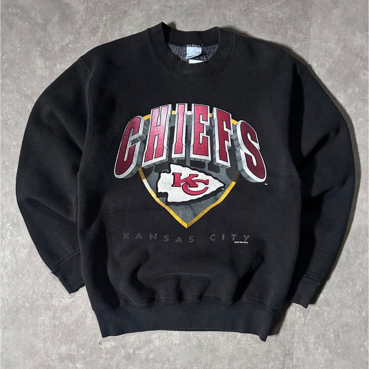 Other 90's Vintage Kansas City Chiefs Big Print Black Crewneck -M Size US M / EU 48-50 / 2 - 1 Thumbnail